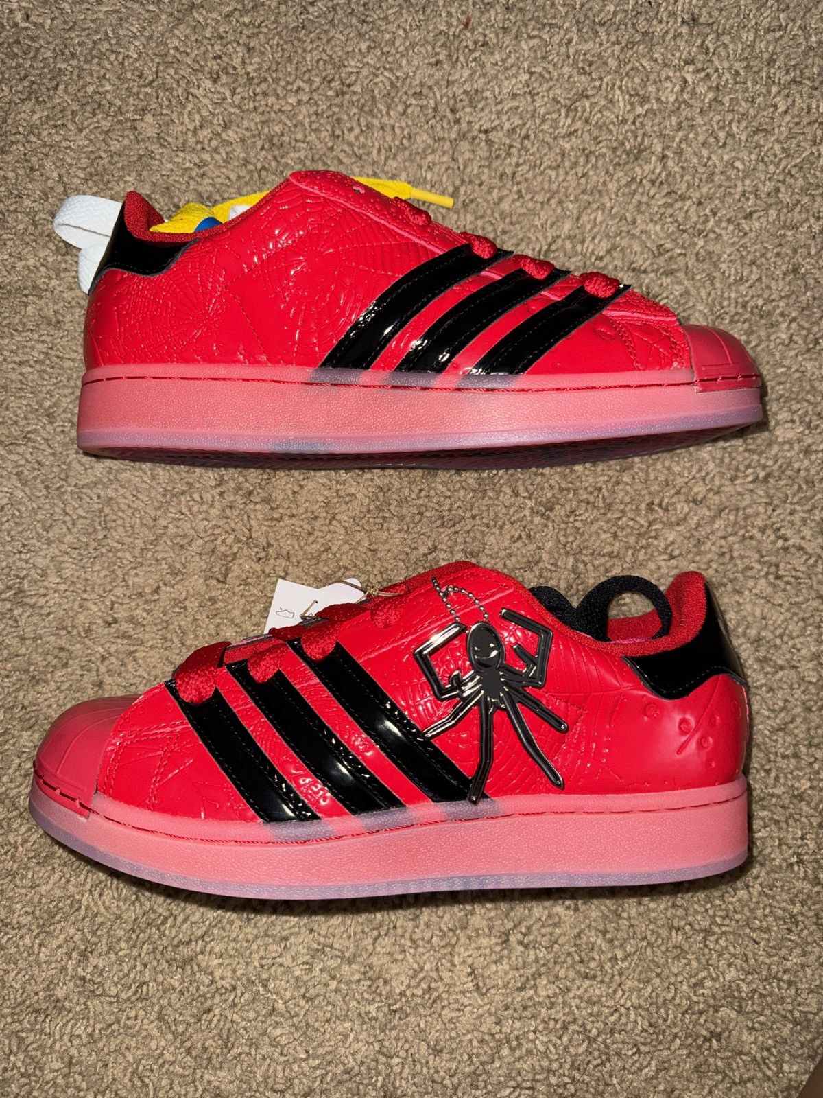 Adidas  NBA  Vintage Adidas X NBA Chicago Bulls 2007 year Superstar black  red | Grailed