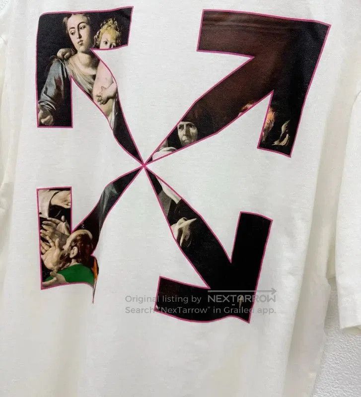 Off-White Off-White White Cotton Short Sleeve T-Shirt . Size US S / EU 44-46 / 1 - 5 Thumbnail