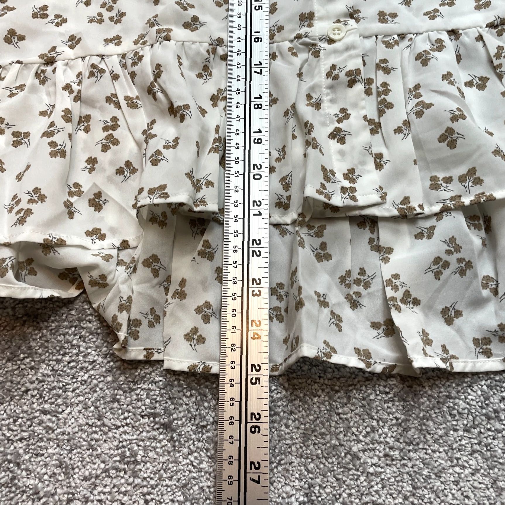 Vintage VINTAGE Tasamo Blouse Shirt Womens 2XL White Floral Button Up Long Sleeve NWT Size XXL / US 16-18 / IT 52-54 - 6 Thumbnail