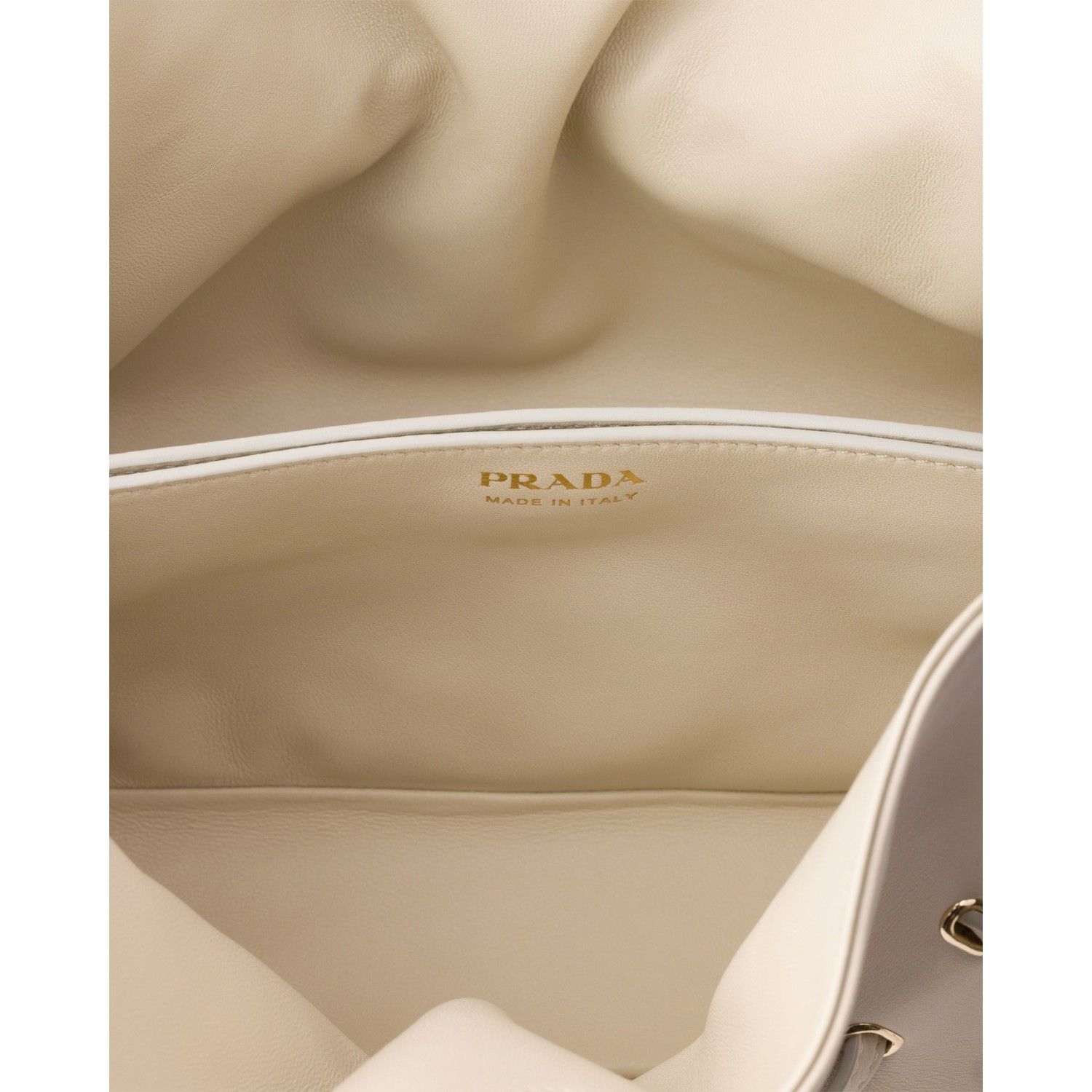 Prada PRADA Dada Small $3350 Ivory Leather Shoulder Bag New & Auth Size ONE SIZE - 4 Thumbnail