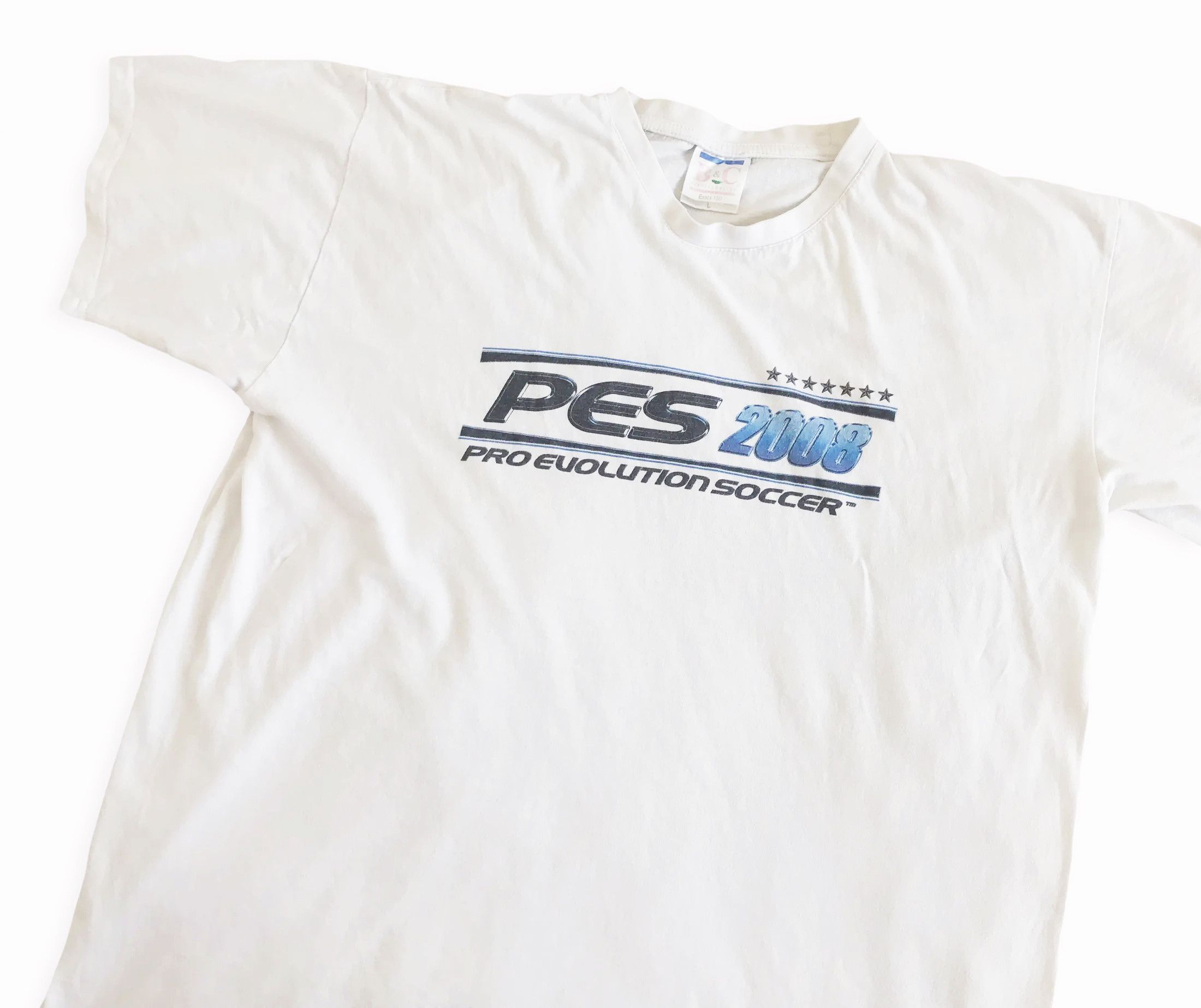 Vintage 2008 Pro Evolution Soccer T shirt PES Tee Konami PlayStation Size US L / EU 52-54 / 3 - 6 Thumbnail