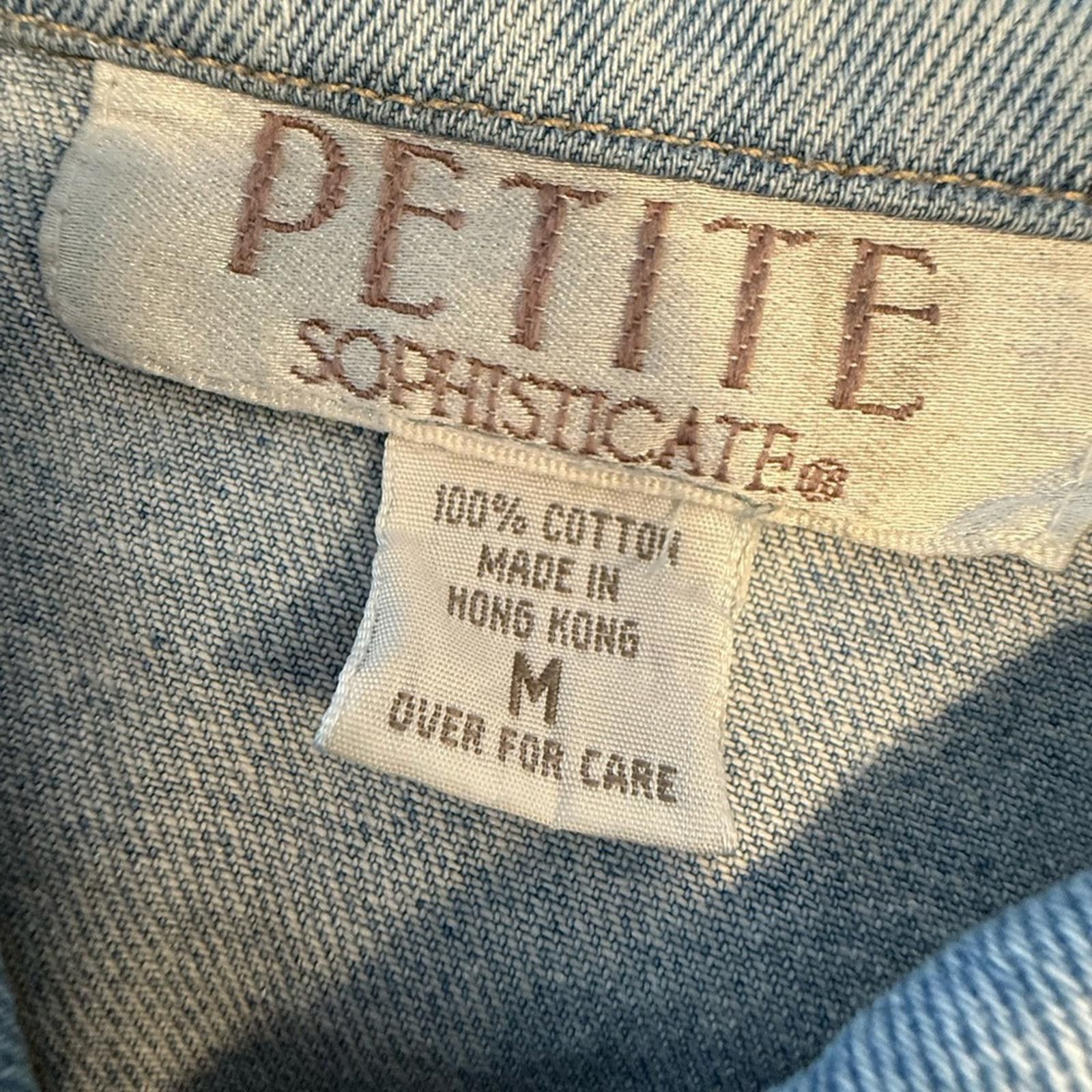 Other Petite Sophisticate jeans jacket Aztec floral patchwork MP Size M / US 6-8 / IT 42-44 - 8 Thumbnail