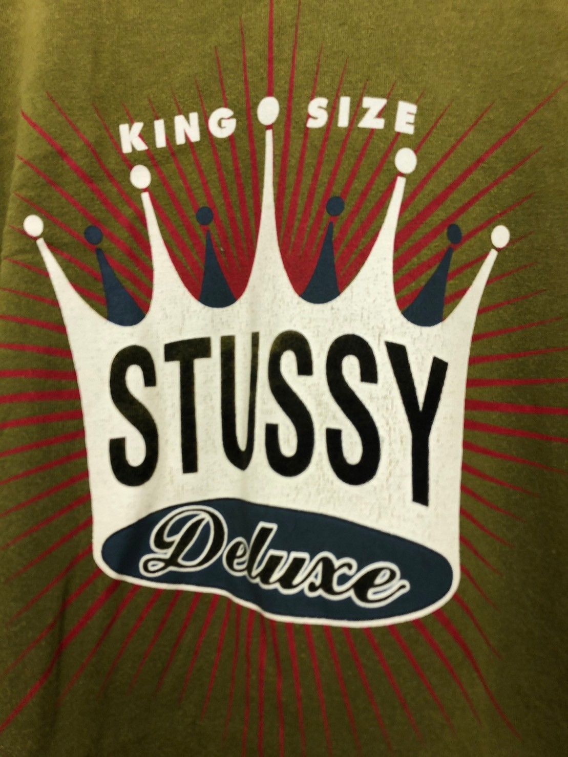 Stussy × Vintage Vintage 90’s Stussy Deluxe Crown King Size shirt BN Size US M / EU 48-50 / 2 - 5 Thumbnail