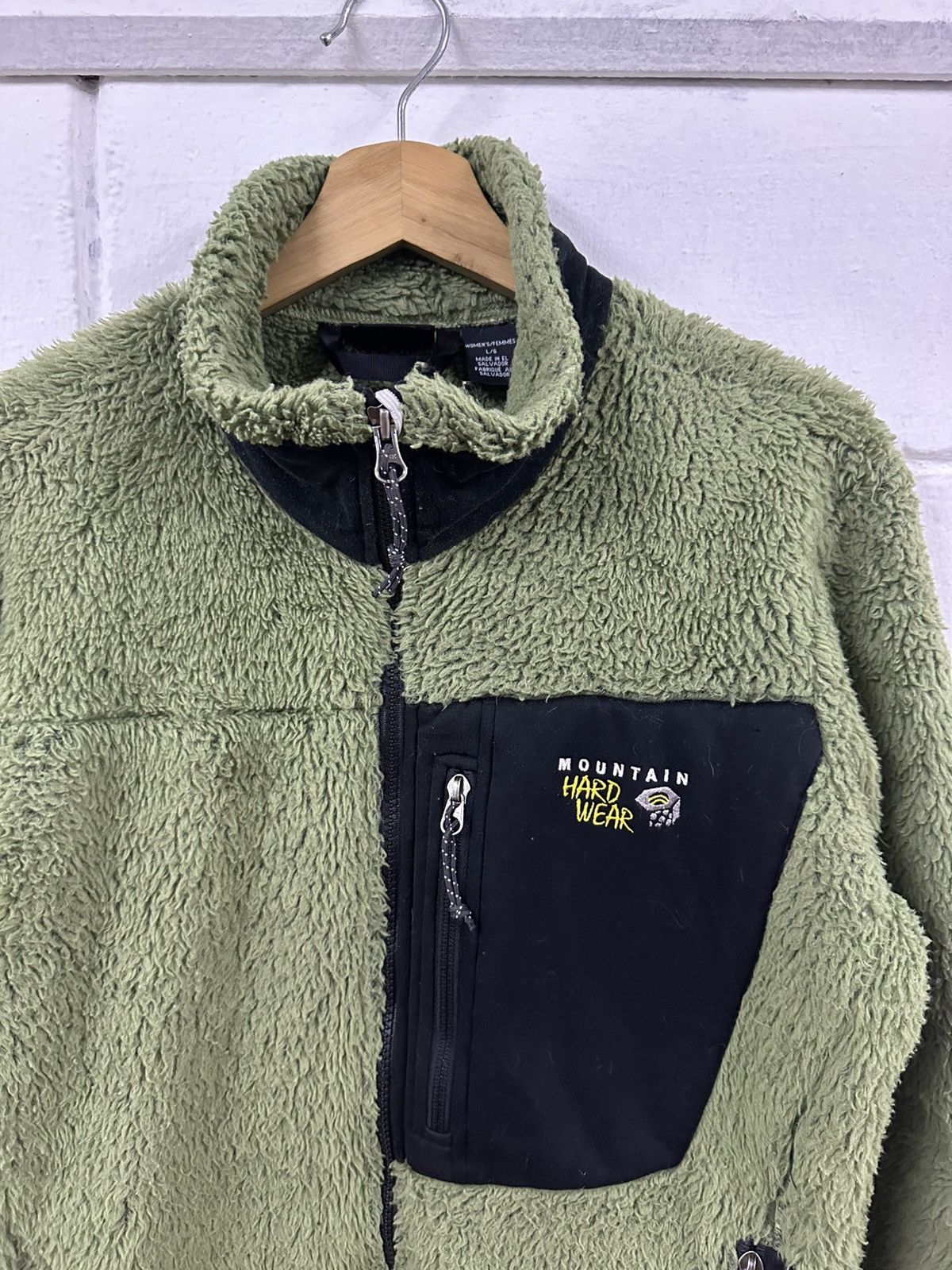 Mountain Hardwear Mountain Hardwear Green Deep-Pile Fleece Zip Jacket Size US S / EU 44-46 / 1 - 3 Thumbnail