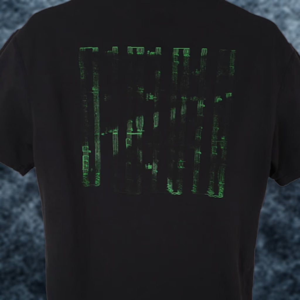 Vintage BYLT DJ T Shirt Mens Large Black Green Sheet Music Drop Cut Crew Neck Short Sleeve Cotton Blend Modern Music Tour EDM Mens Shirt Size US L / EU 52-54 / 3 - 1 Thumbnail