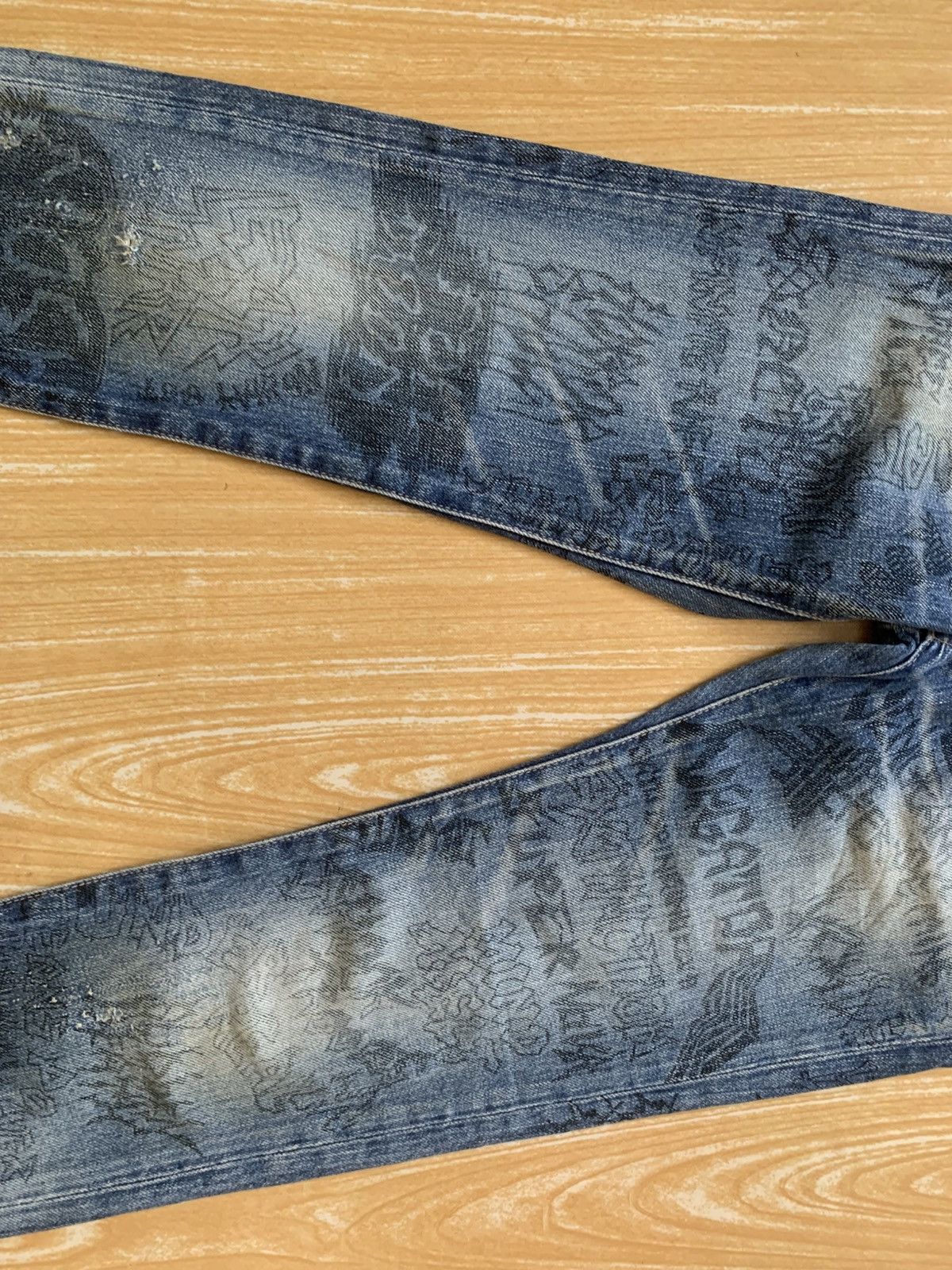 Hysteric Glamour Rare..!! xxs Hysteric Glamour full print metal band pants Size US 26 / EU 42 - 11 Thumbnail