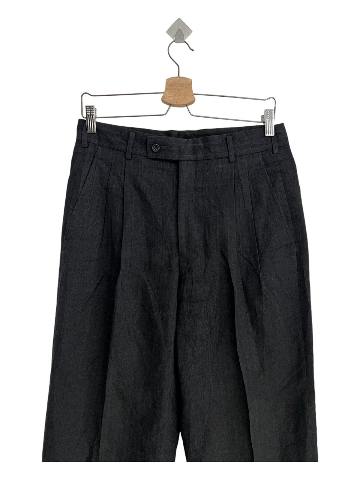 Comme des Garcons Homme 1980s Comme des Garçons Homme Wide Leg 🎈Trousers Pants Size US 31 - 4 Thumbnail