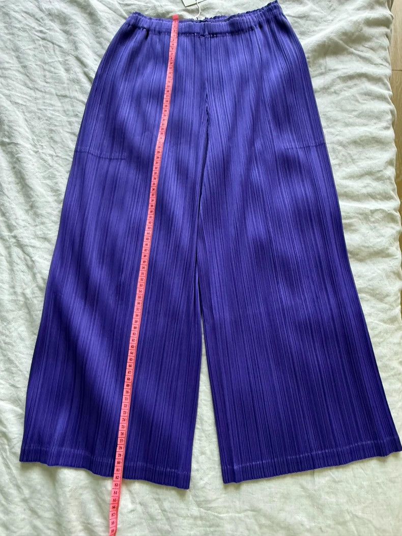 Issey Miyake Issey Miyake size:3 Purple versatile straight-leg pants Size 31" - 4 Thumbnail