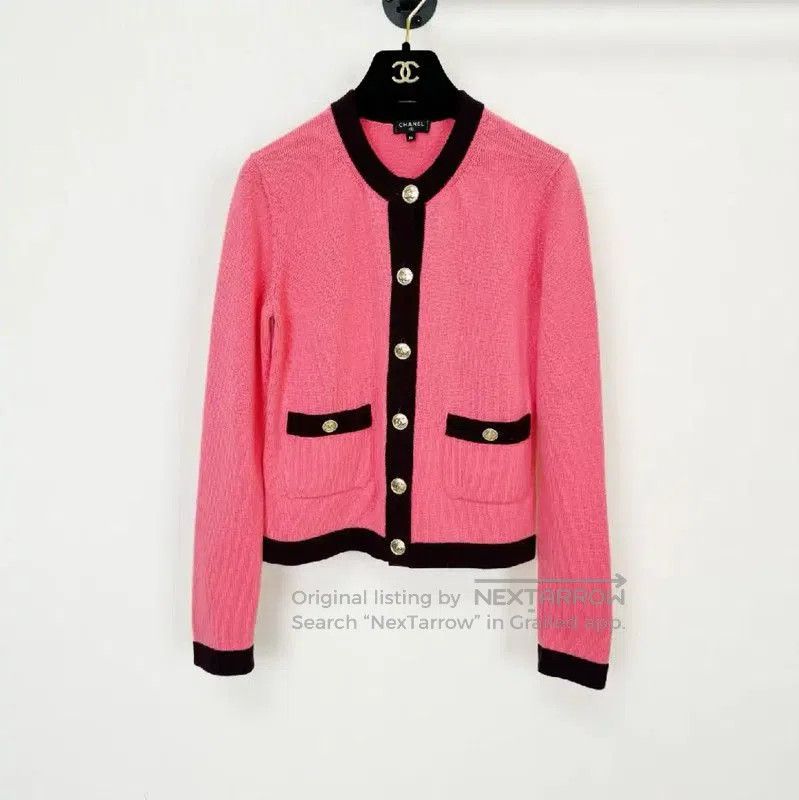 Chanel Chanel Pink Cashmere Cardigan for Women . Size S / US 4 / IT 40 - 1 Thumbnail