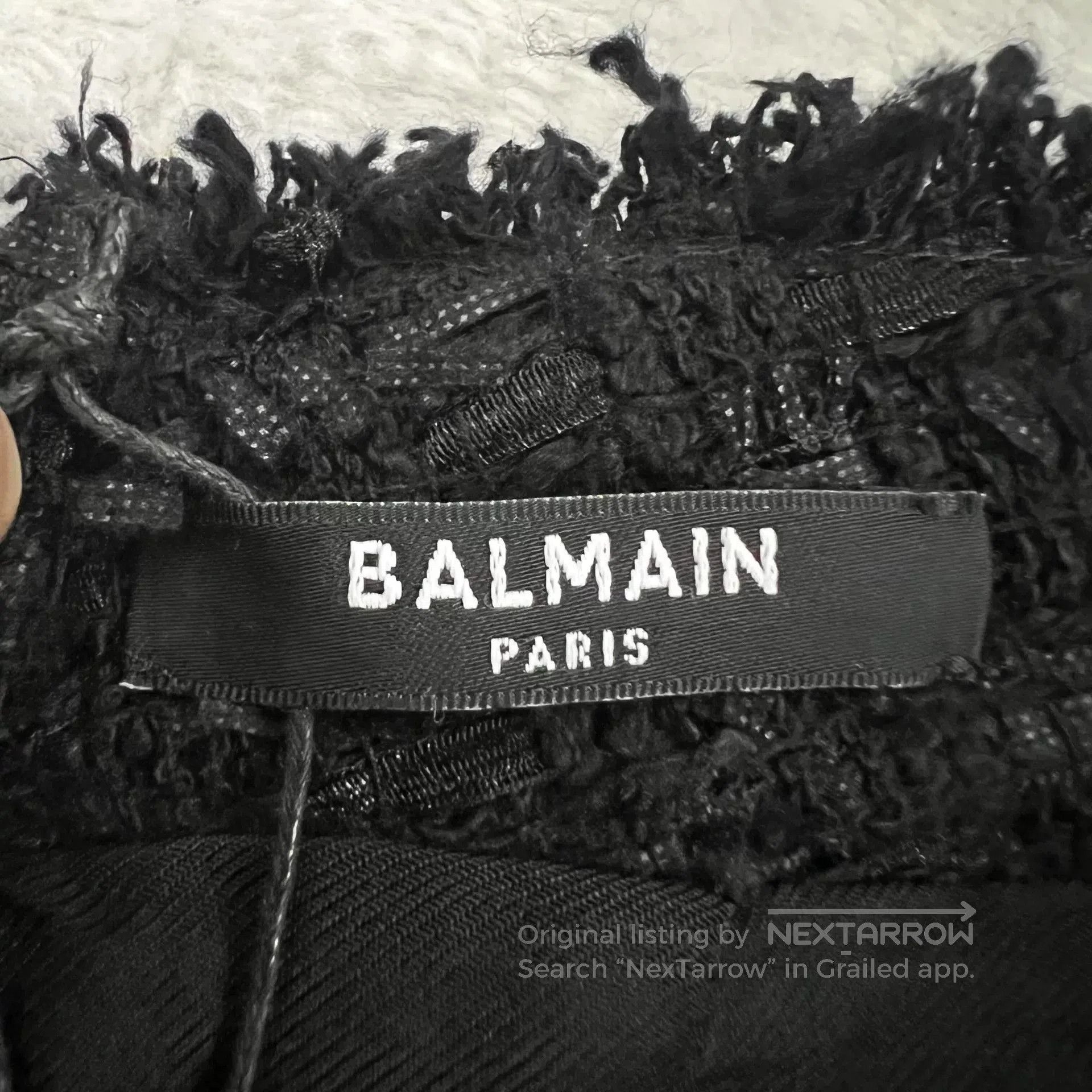 Balmain balmain asymmetrical woven mini skirt. Size 33" - 3 Thumbnail