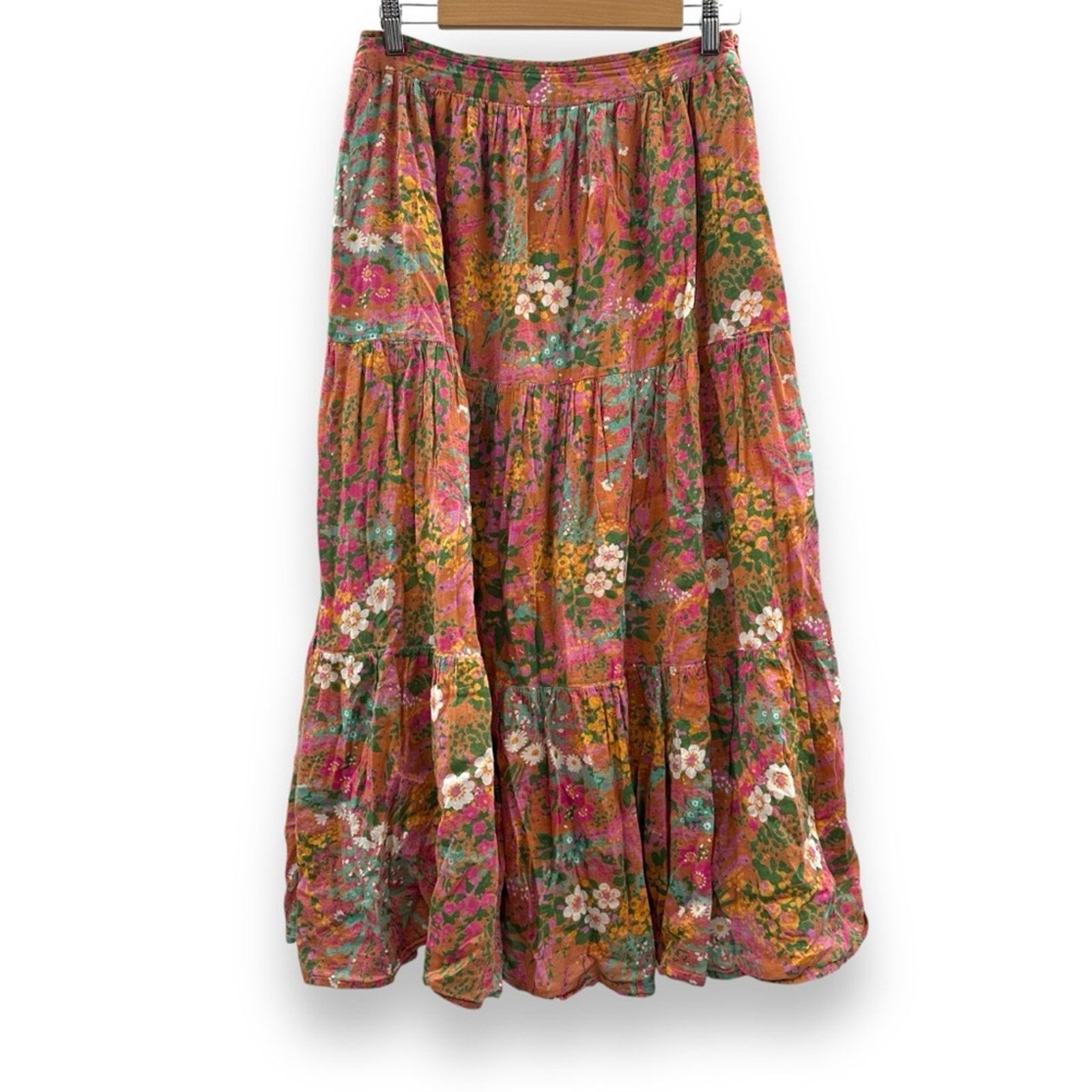 Banjanan Banjanan Patience Maxi Skirt Side Zipper Floral Print Sz M Size 28" / US 6 / IT 42 - 3 Thumbnail