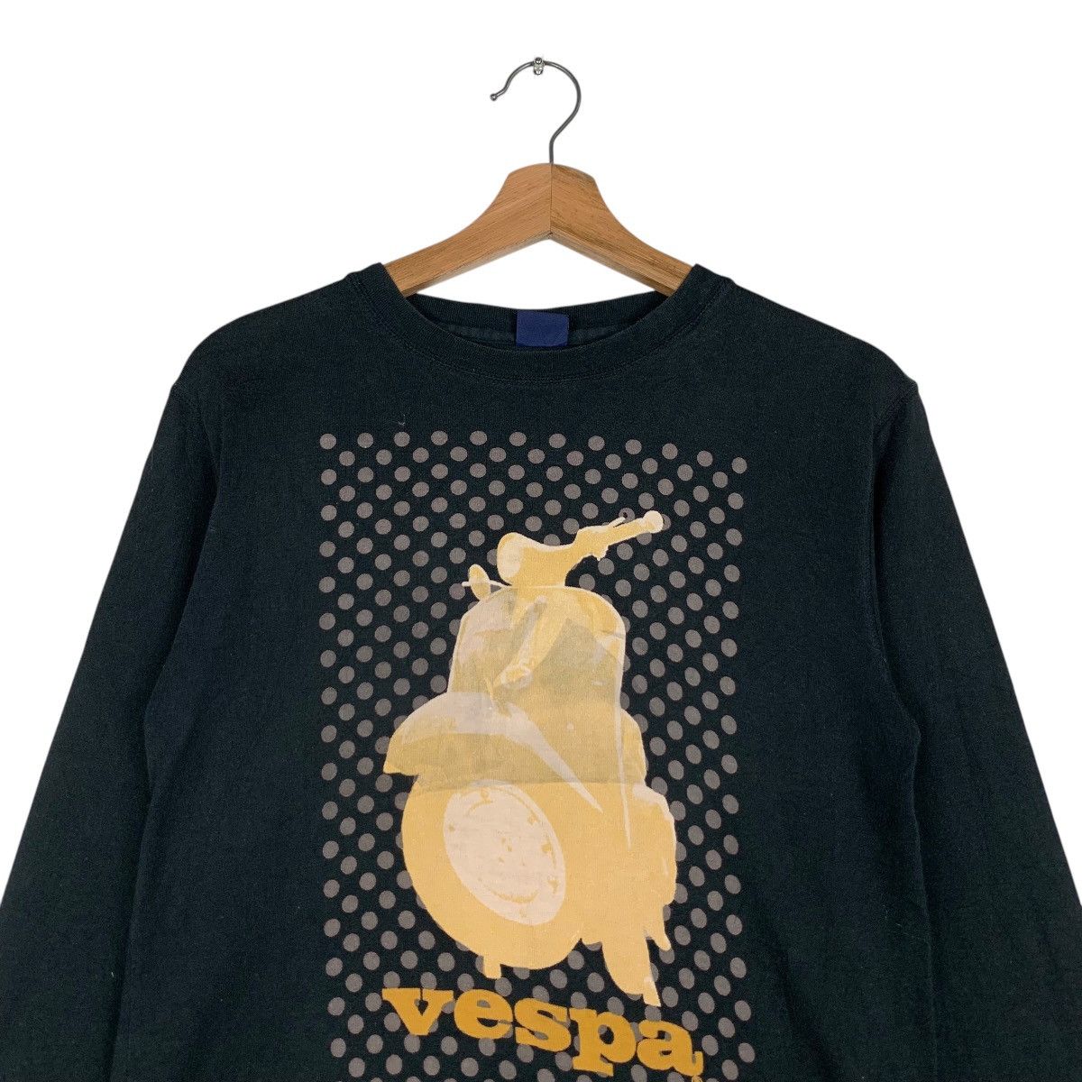 Japanese Brand VESPA PIAGGIO Graphics Printed Big Logo 3Q Sweater #1516-C68 Size S / US 4 / IT 40 - 2 Thumbnail