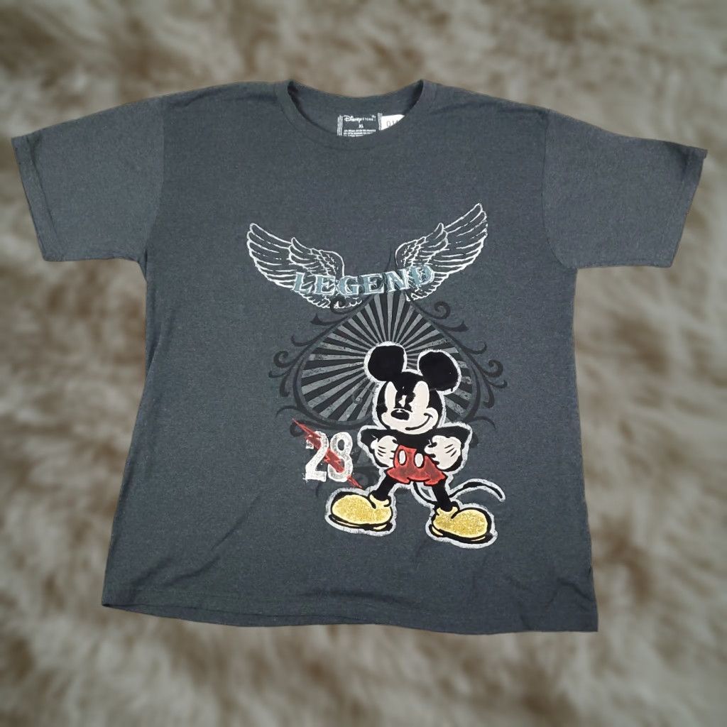 Disney Disney Mickey Mouse Gray Short Sleeve T-Shirt Adult Large Unisex Size US L / EU 52-54 / 3 - 1 Thumbnail
