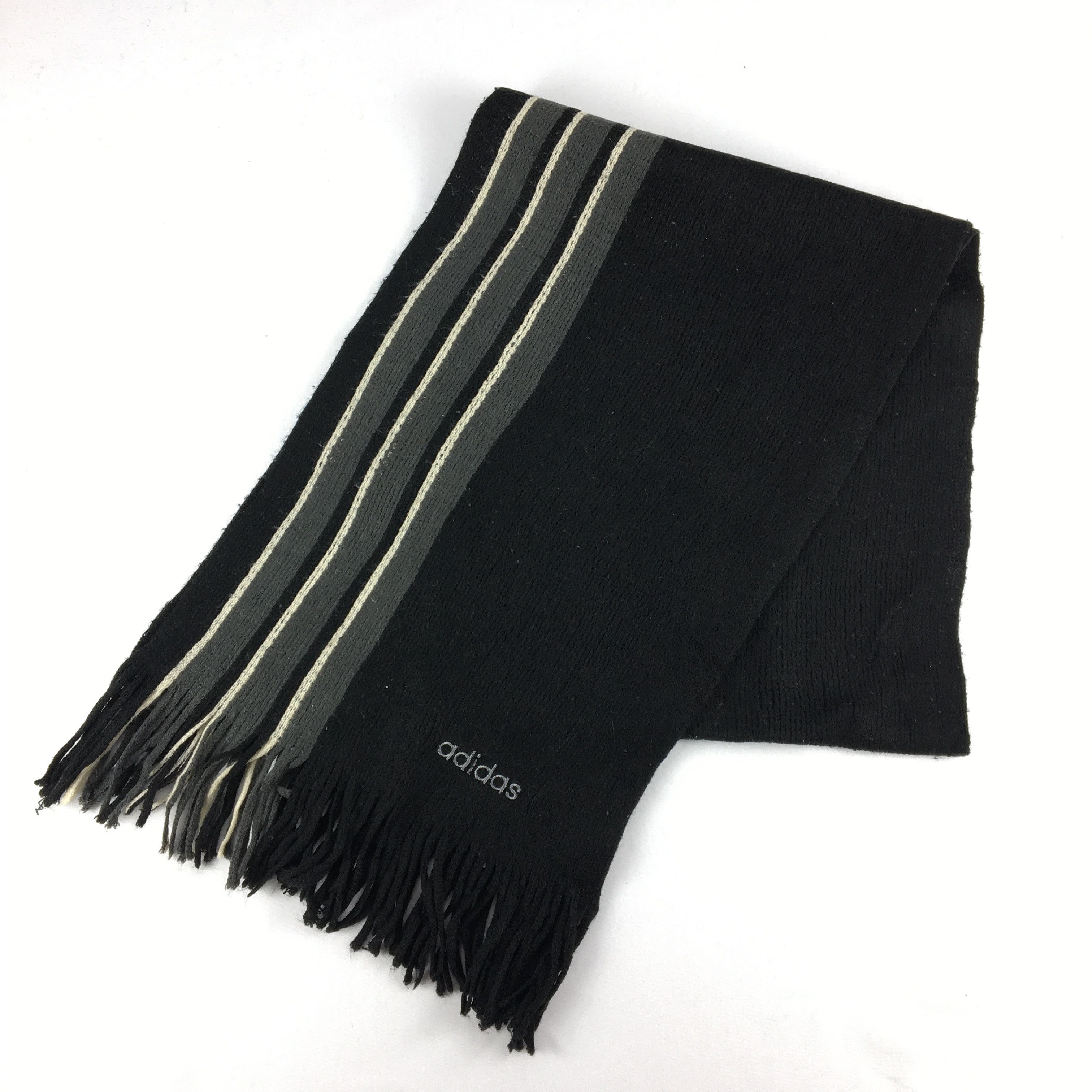 Adidas Vintage Adidas Scarf Muffler Wool Cashmere Scarves Size ONE SIZE - 3 Thumbnail