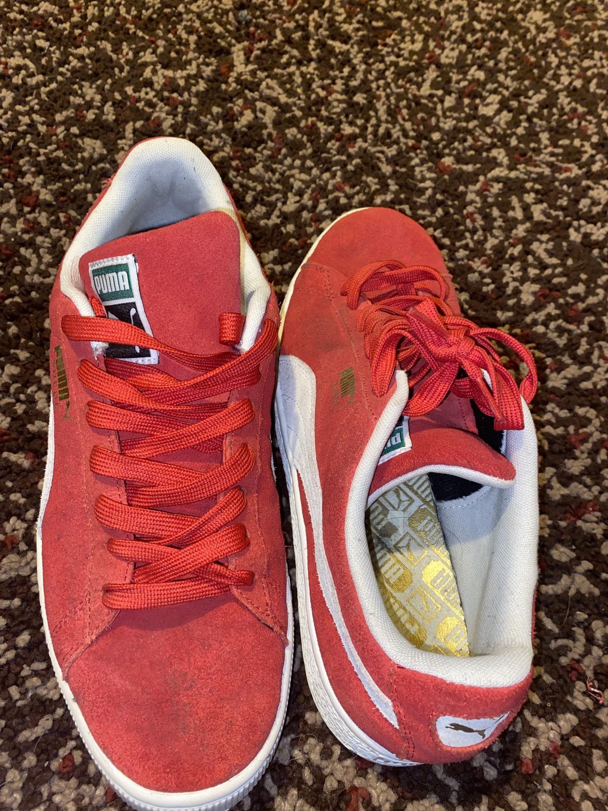 Puma Puma suede red Size US 12 / EU 45 - 7 Thumbnail