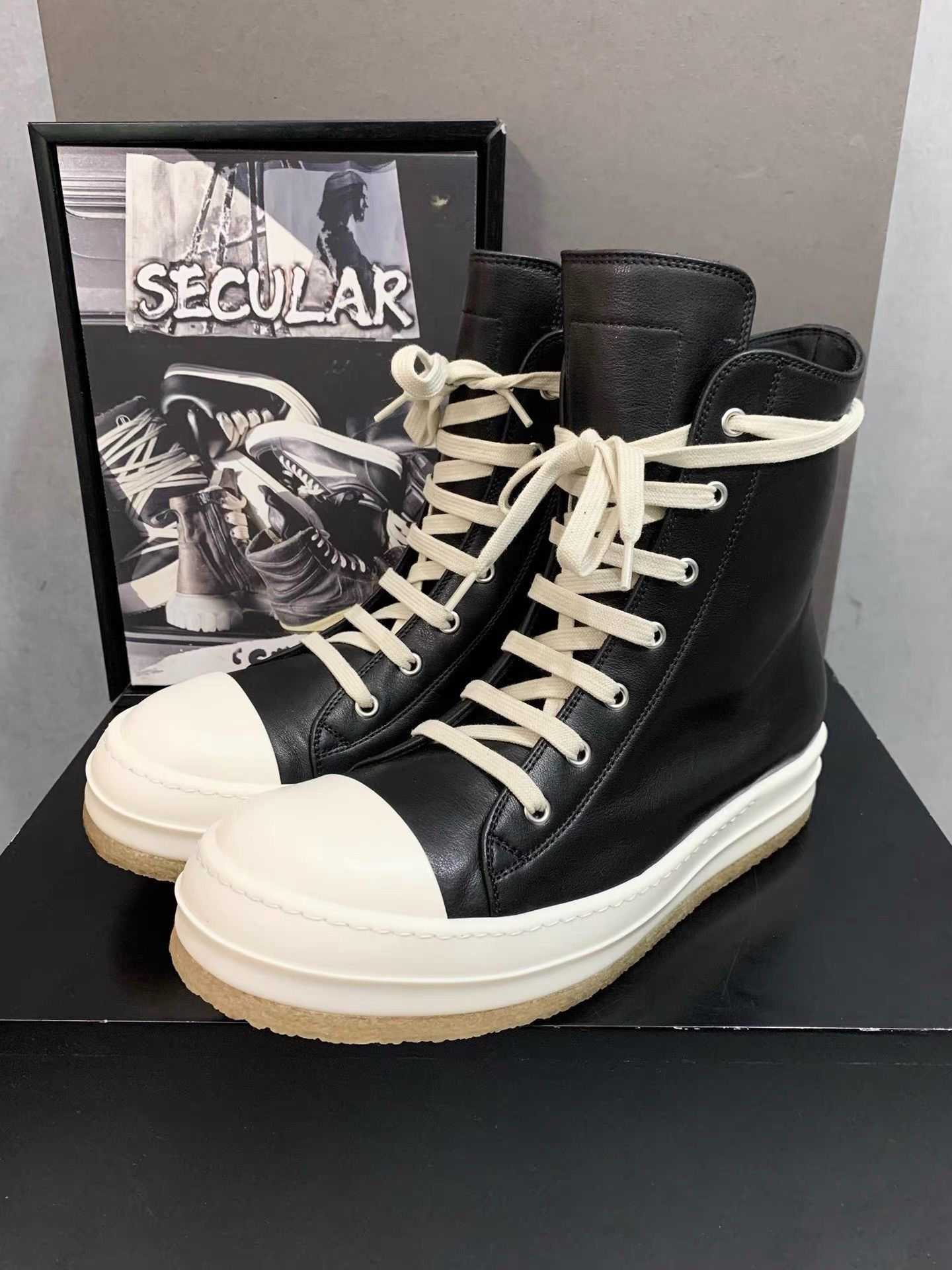 Rick Owens Rick Owens 25FW Gum Sole Thick Sole Big Converse K34 Size US 5.5 / EU 38 - 3 Thumbnail
