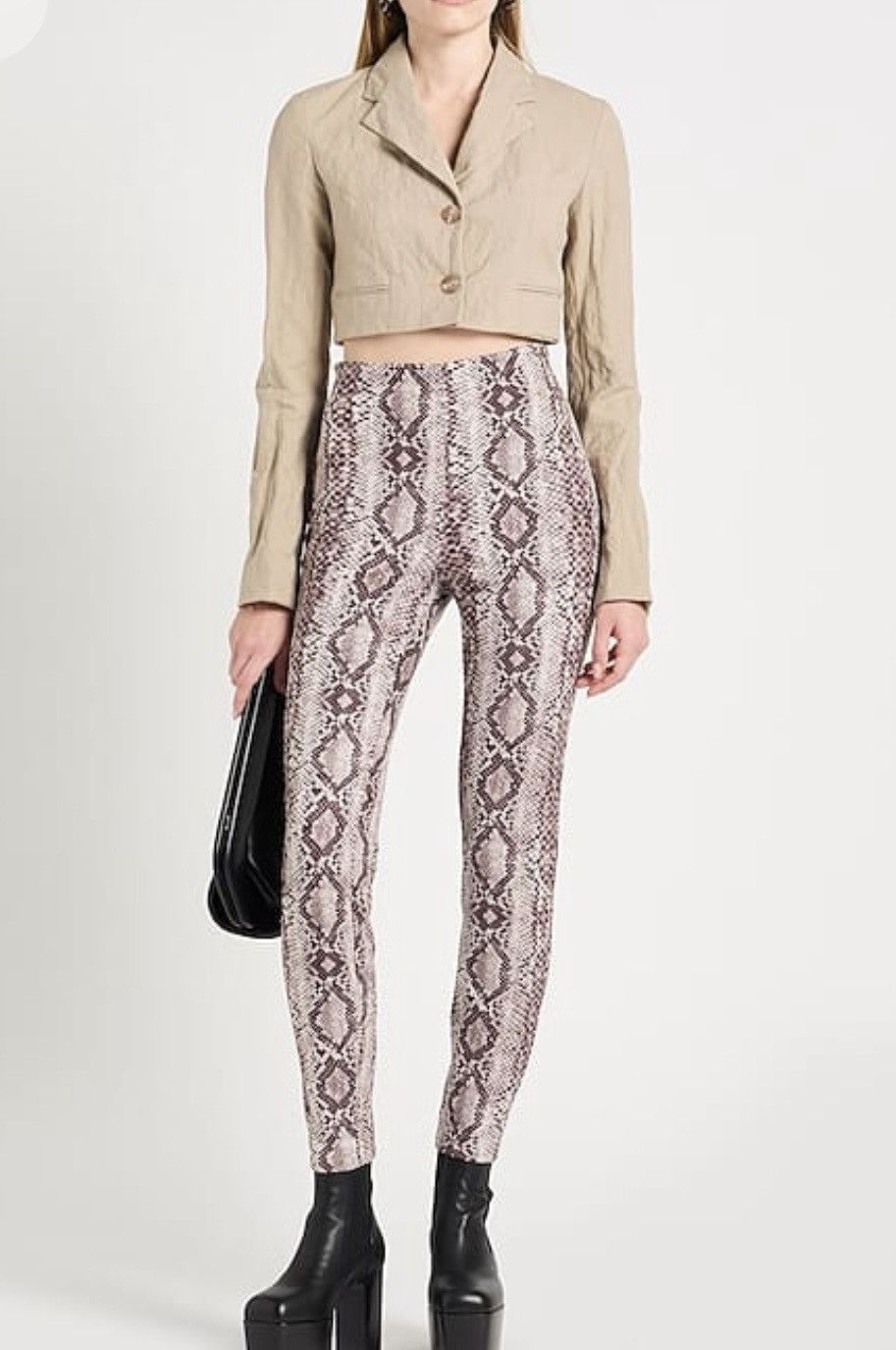 Acne Studios Acne Studios Crinkle Finish Cropped Suit Jacket Size XS / US 0-2 / IT 36-38 - 4 Thumbnail