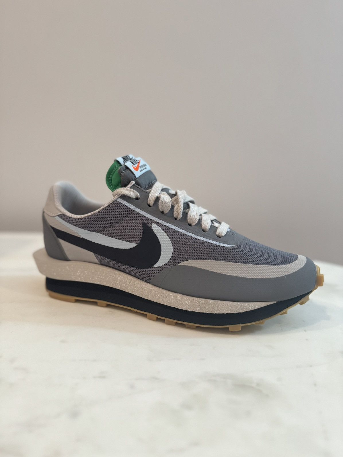 image of Sacai Clot Ld Waffle Kiss Of Death 2 (Size 10) Shoes in Grey, Men's
