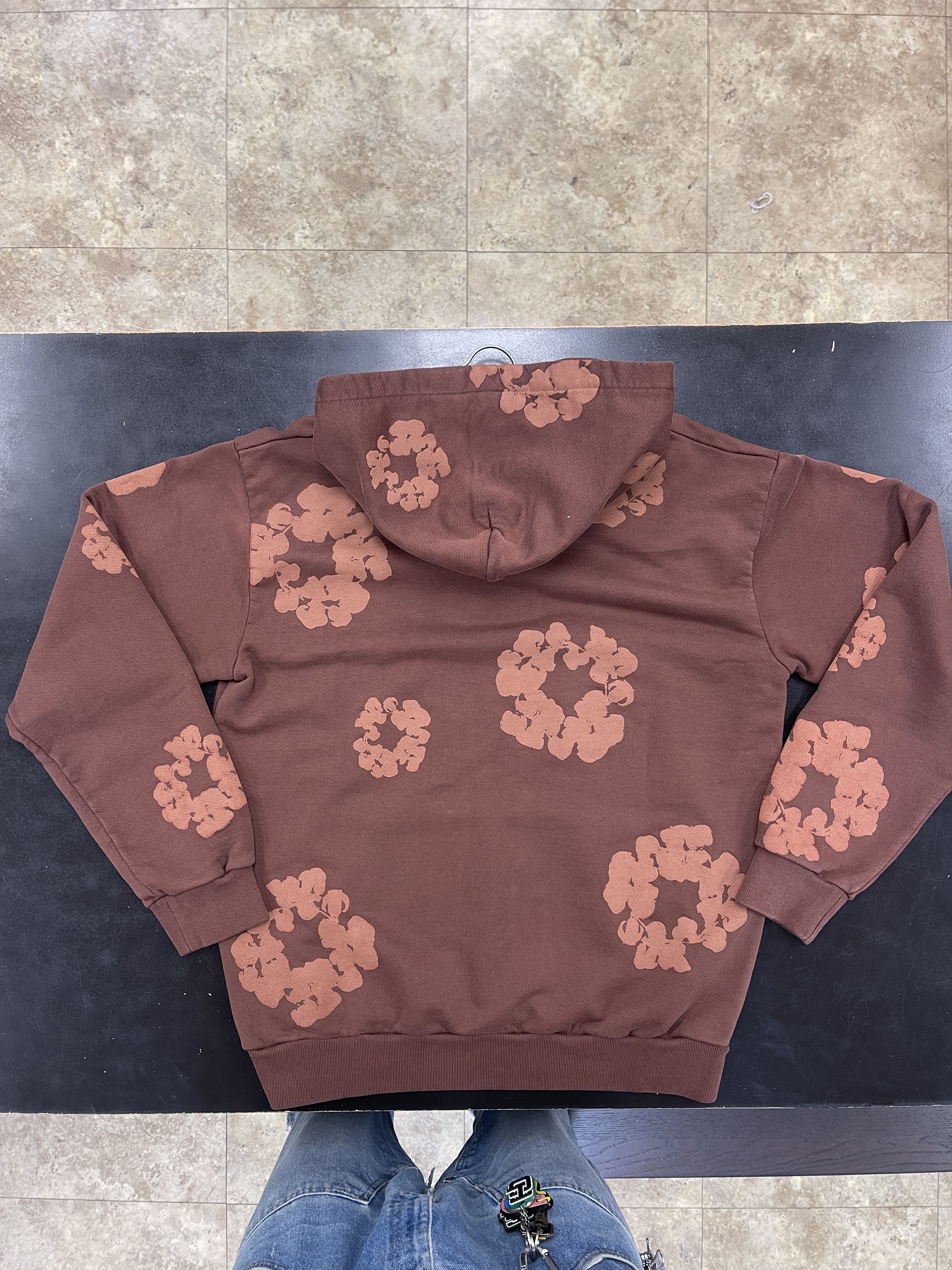DENIM TEARS Denim Tears Mono Cotton Wreath Hoodie Brown Size US S / EU 44-46 / 1 - 2 Thumbnail