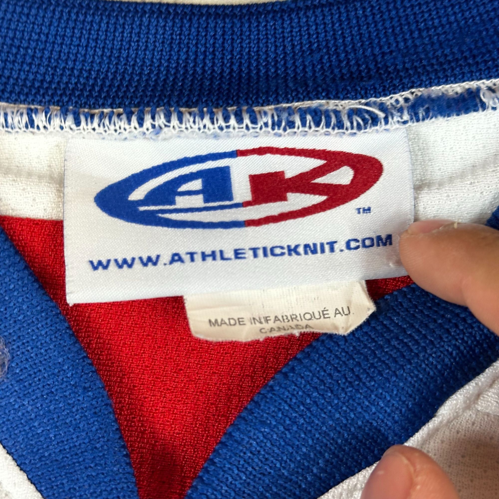 Vintage Ice Factory Custom Hockey Jersey Size L Athletic Knit White/ Size US L / EU 52-54 / 3 - 3 Thumbnail