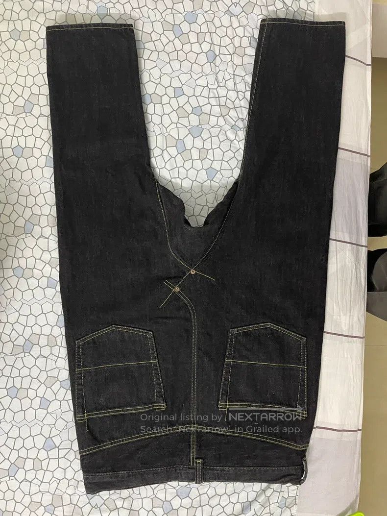 Comme des Garcons Comme des Garcons size S Black denim pants, dropped crotch Size 23" - 2 Thumbnail