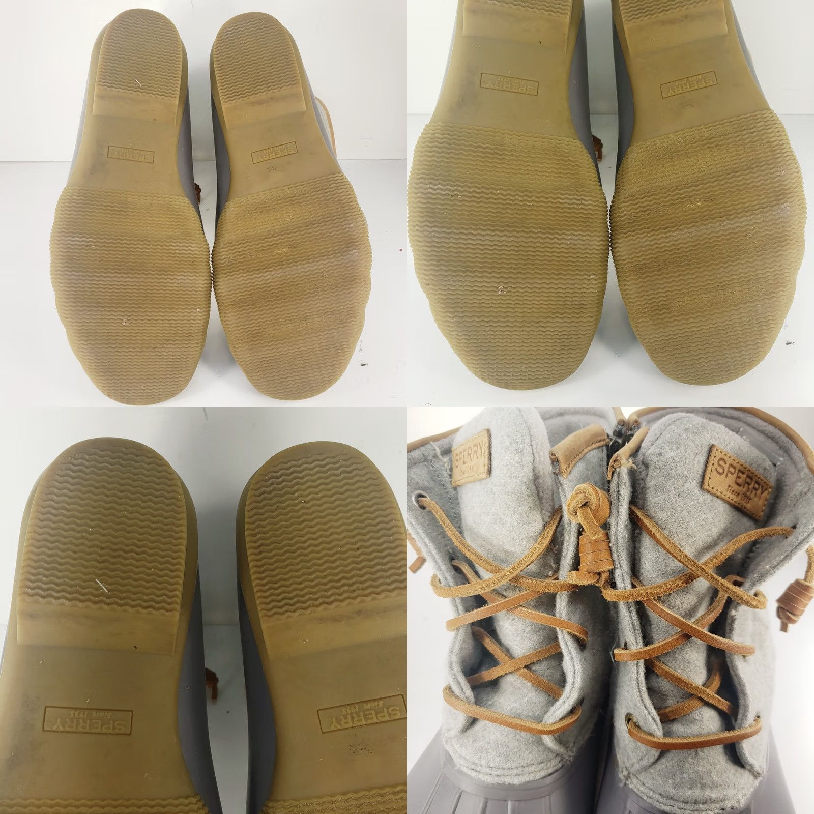 Sperry Sperry Saltwater Emboss Wool Duck Boots Dark Grey Women's Size 10M Boots Rain Duck Wool Embossed Gray SPERRY Saltwater Shoes Womens 10M Size US 10 / IT 40 - 9 Thumbnail