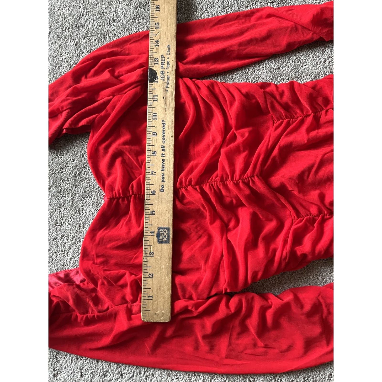 Shein SHEIN Women Red Long Sleeve Peplum Blouse Small Zip Closure Size S / US 4 / IT 40 - 5 Thumbnail