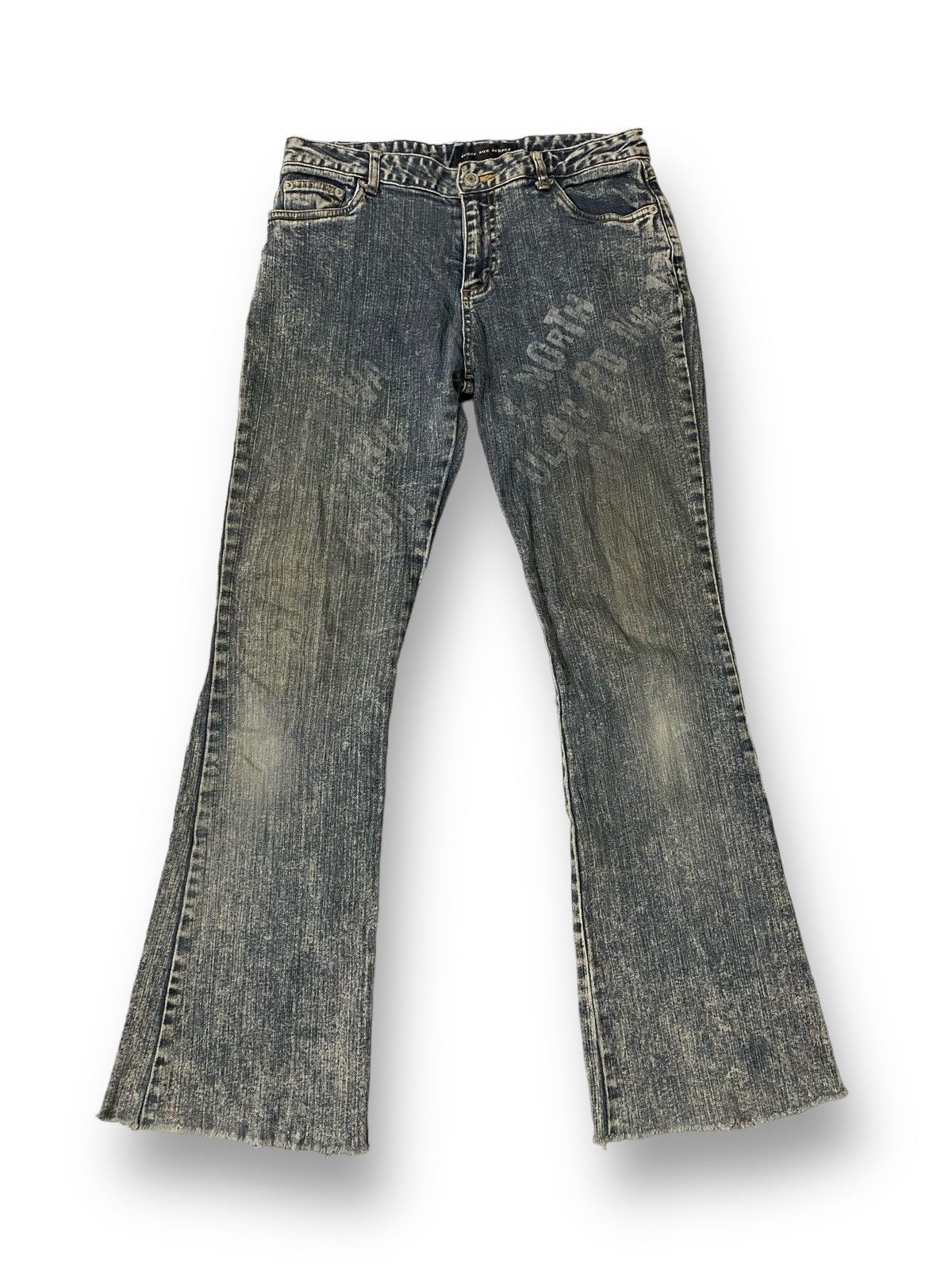 image of If Six Was Nine Jouer Aux Echecs Flare Jeans in Black, Men's (Size 30)