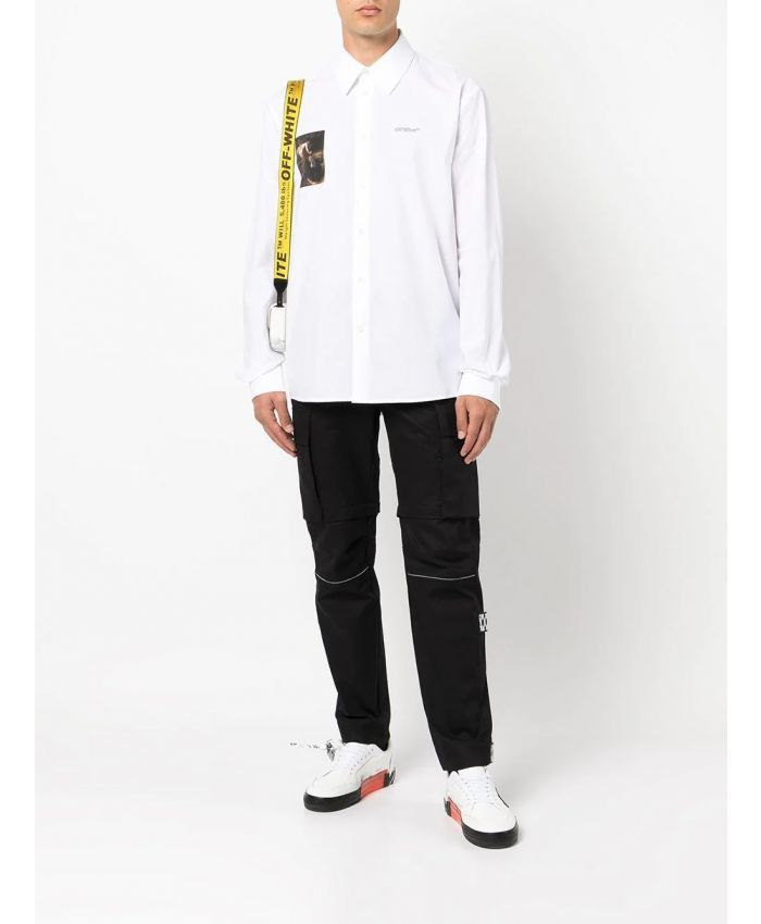 Off-White o1gr1nt1124 Caravag Lute Classic Shirt in White Size US XS / EU 42 / 0 - 2 Thumbnail