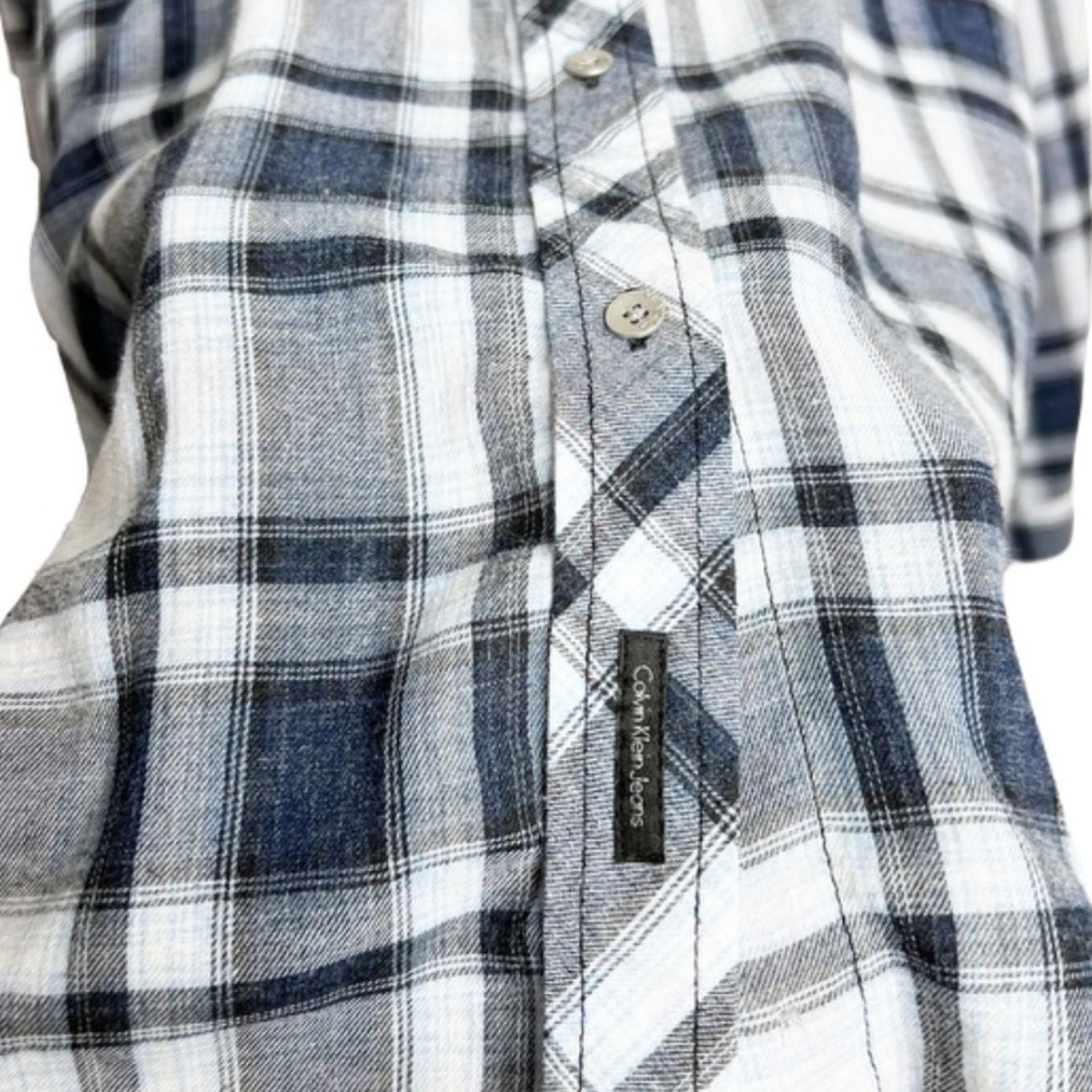 Calvin Klein Calvin Klein Plaid Long Sleeve Button Down Classic Flannel Size XXL / US 16-18 / IT 52-54 - 6 Thumbnail