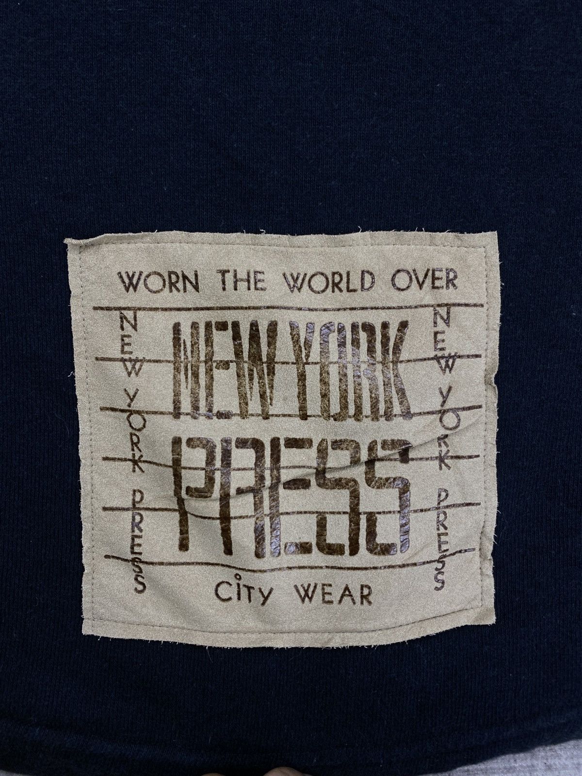 Product Of New York × Vintage Vintage New York Press Cropped Baggy Hoodie Sweatshirt Size US XL / EU 56 / 4 - 7 Thumbnail
