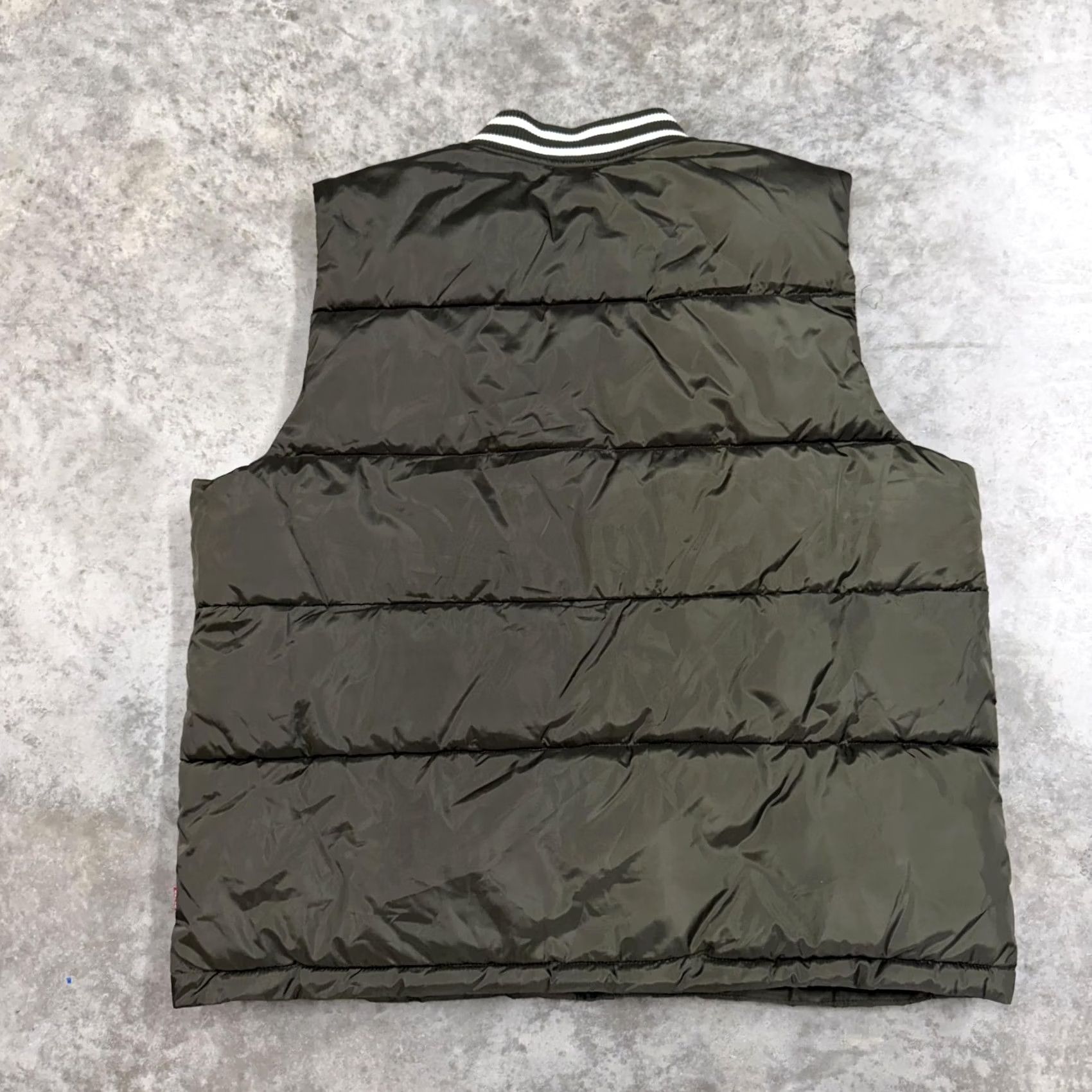 Levi's Levi's Vest Mens 2XL Green Puffer Quilted Full Zip Varsity Collar Insulated Jacket Size US XXL / EU 58 / 5 - 5 Thumbnail