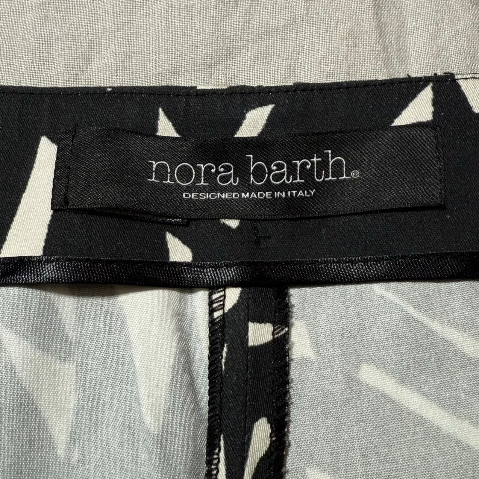 Other Nora Barth Flare Pants Statement Trouser Black White IT 44 Size 30" / US 8 / IT 44 - 3 Thumbnail