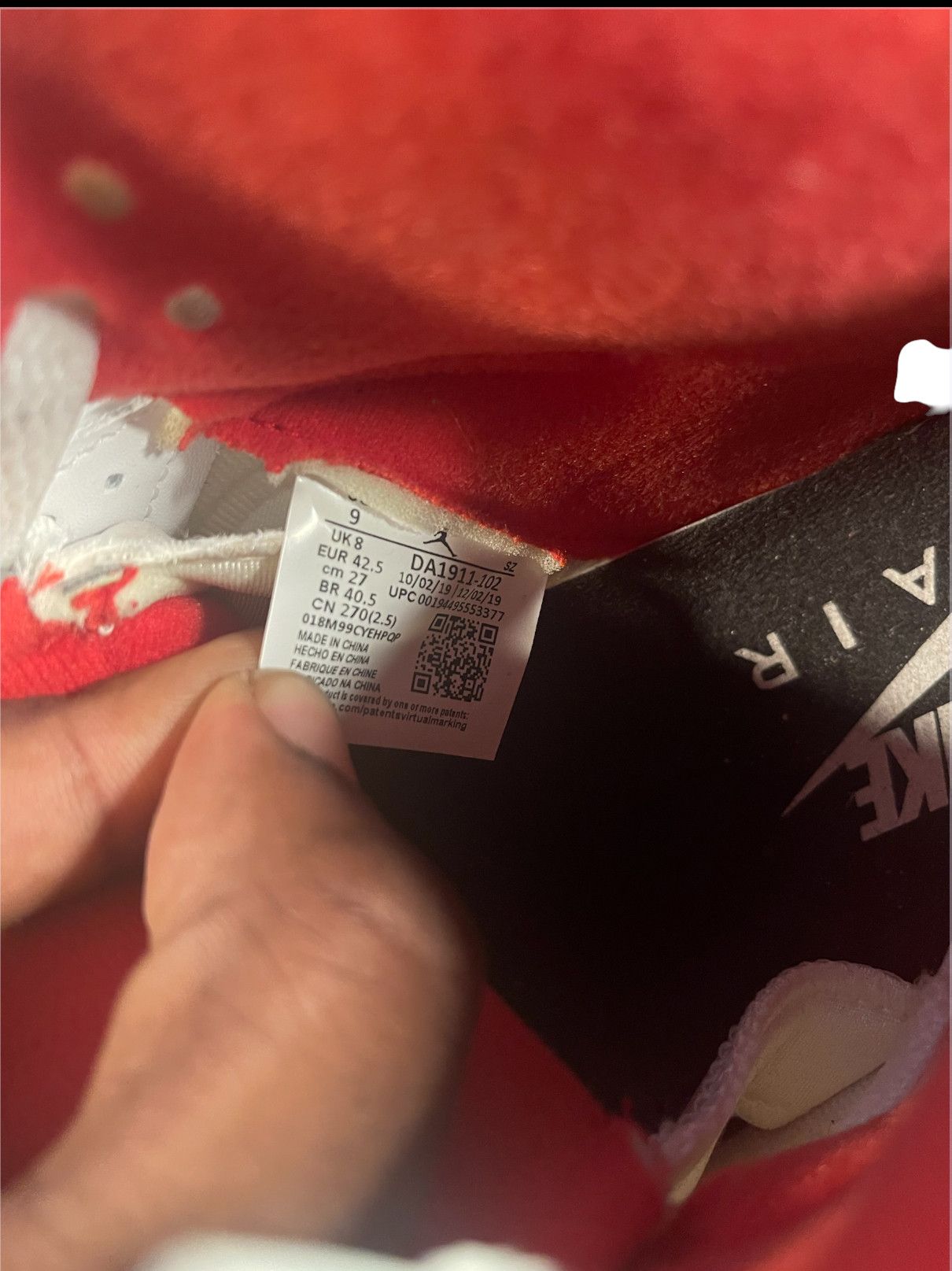 Jordan Brand Air Jordan 5 Fire Red 2020 Silver Tongue SZ 9 Size US 9 / EU 42 - 6 Thumbnail