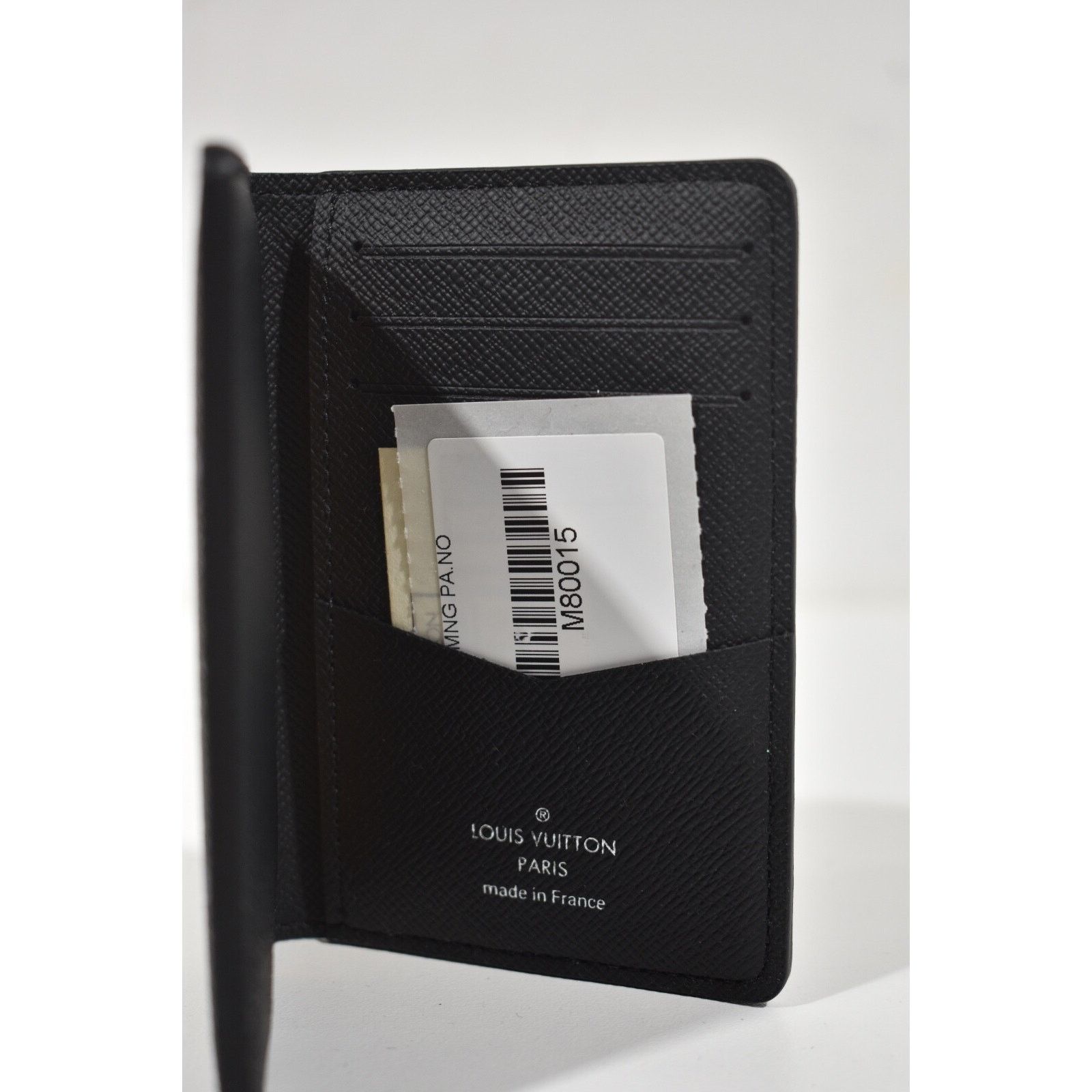 Louis Vuitton Louis Vuitton Blue Black LV Logo Pocket Organizer Wallet Size ONE SIZE - 7 Thumbnail