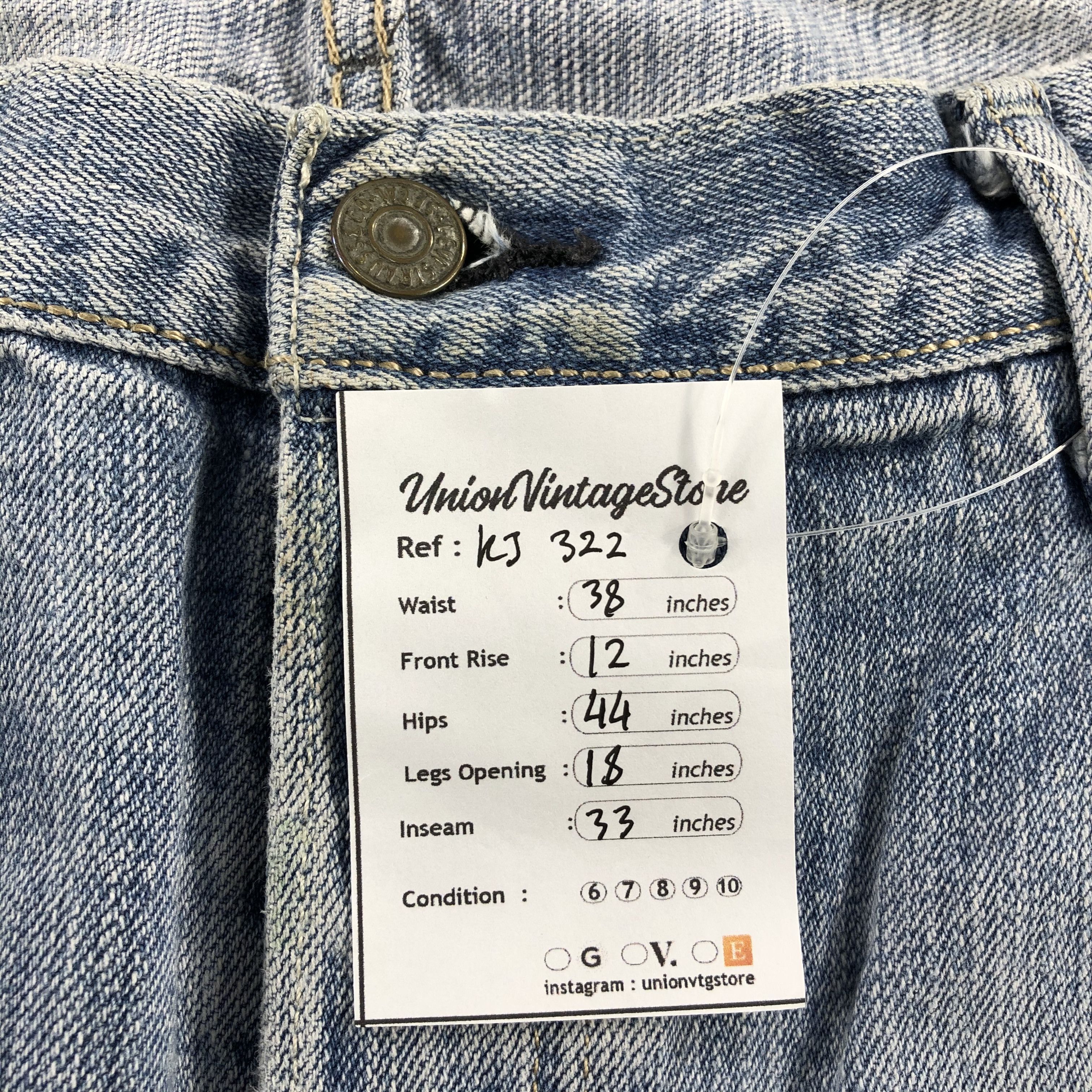 Levi's Vintage Levi's 501 Jeans Medium Wash Denim KJ322 Size US 36 / EU 52 - 13 Thumbnail