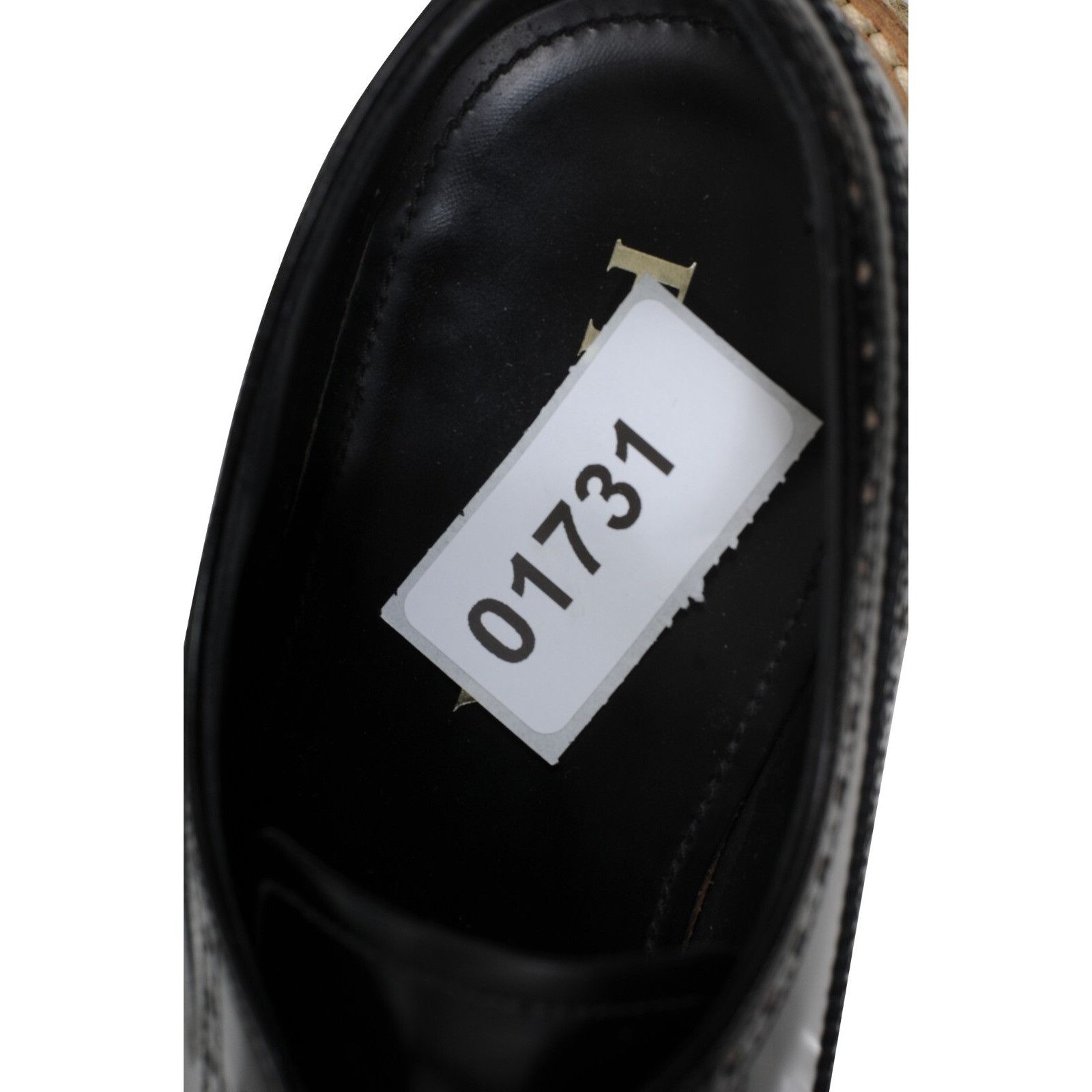 Prada Black Leather Espadrille Wingtip Platform Brogue - 01731 Size US 9.5 / EU 42-43 - 10 Thumbnail