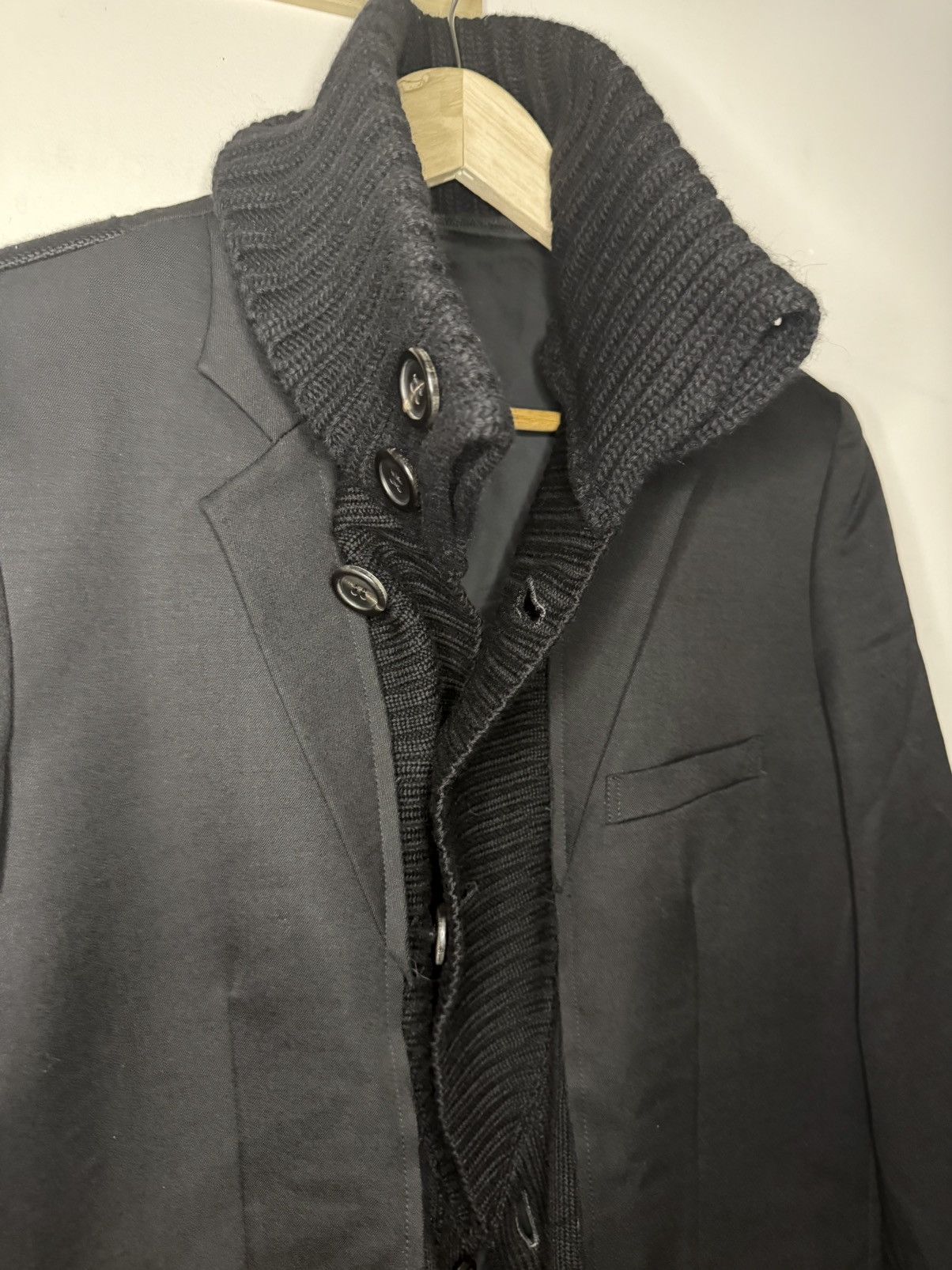 Undercover Undercover AW07 Hybrid Knit Blazer Jacket Size US L / EU 52-54 / 3 - 5 Thumbnail