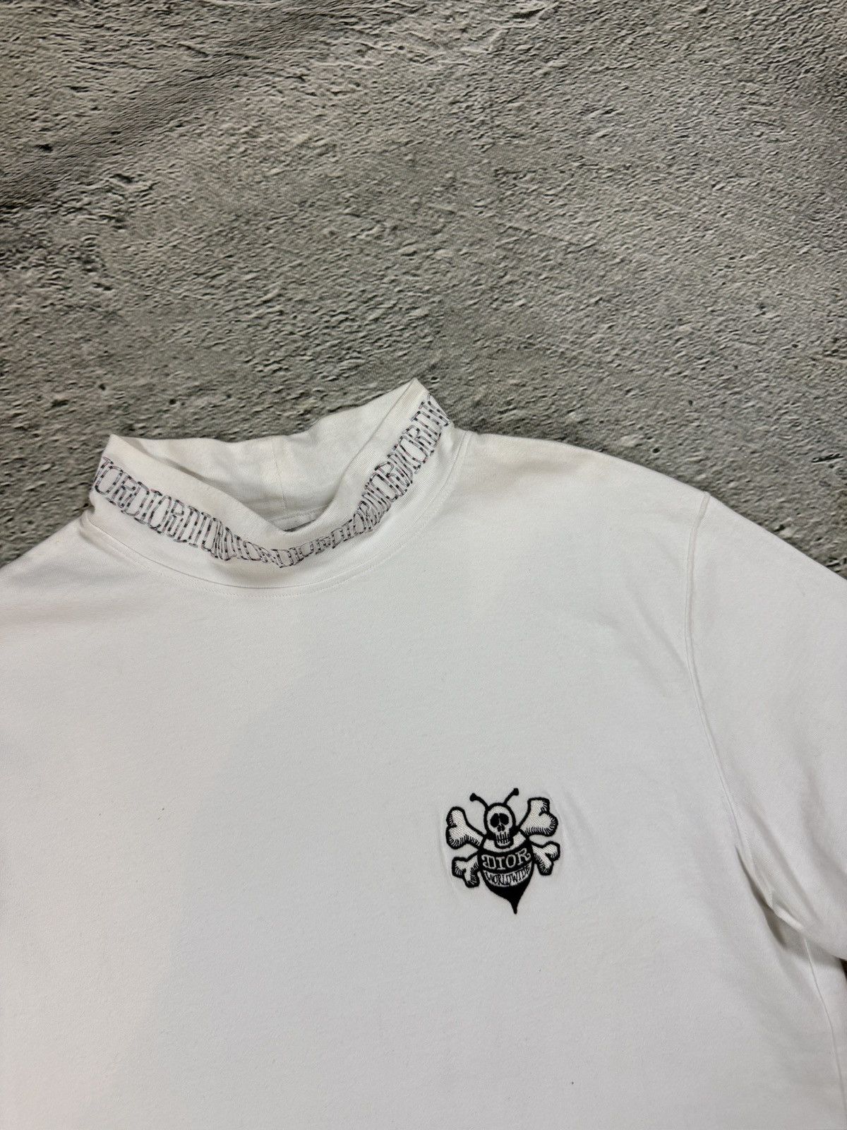 Dior Dior + Stussy Collaboration Collar Logo Bee Tshirt Size US S / EU 44-46 / 1 - 2 Thumbnail