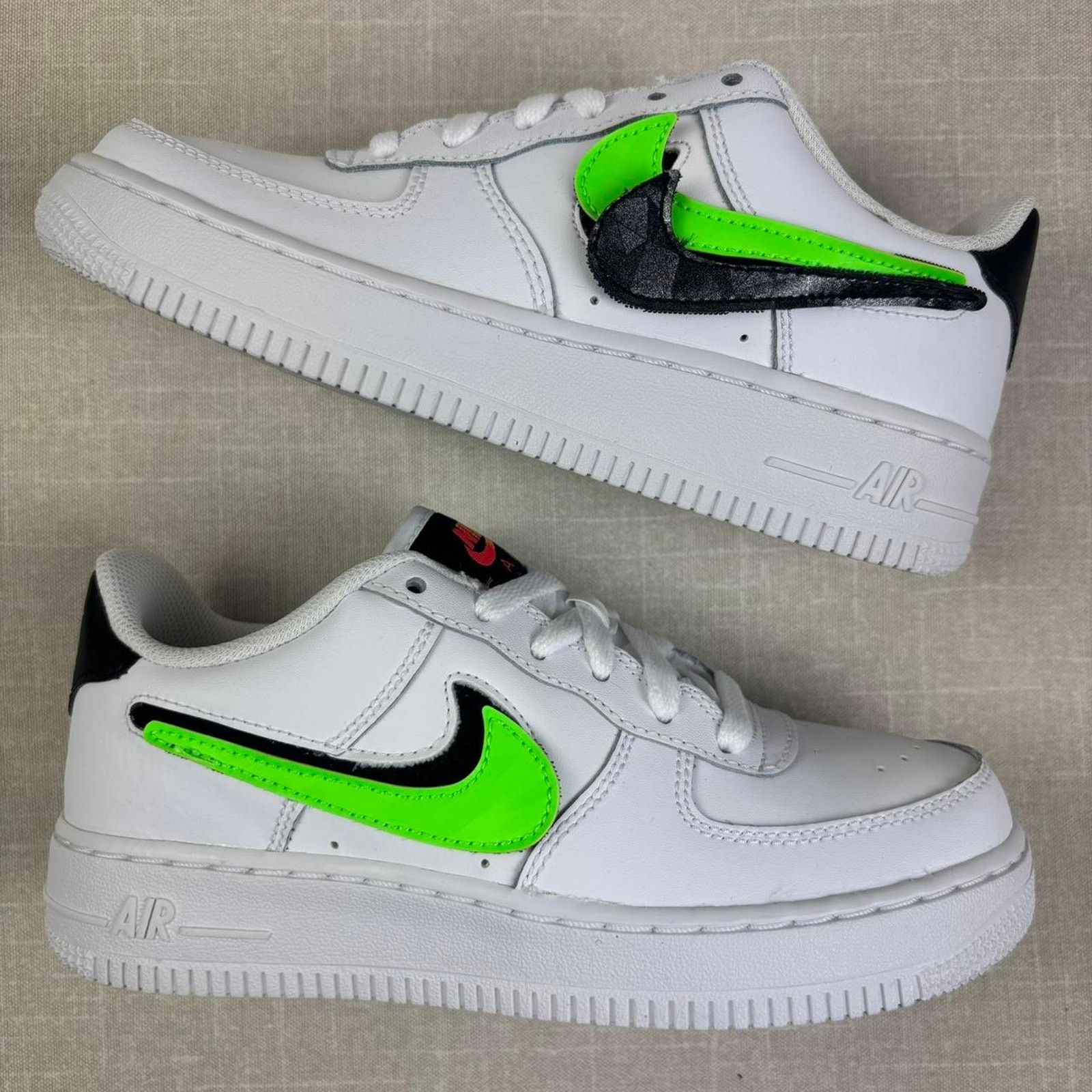 Nike ✅ 2019 Nike Air Force 1 Low “Removable Swoosh” 5.5W Size US 5.5 / IT 35.5 - 2 Thumbnail