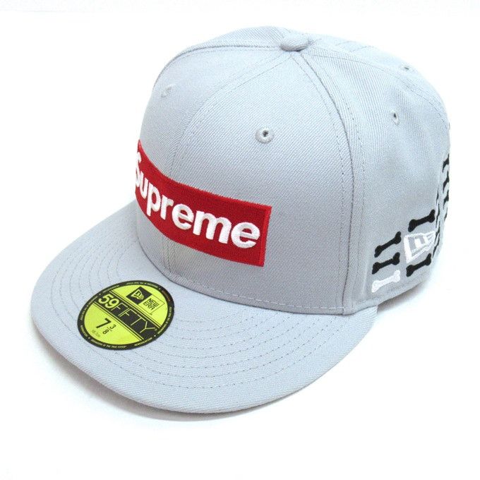 キャップ Supreme Gonz Logo New Era 7 1/4 New Era × Supreme Supreme Gonz New Era Box Logo Cap Gray Size 7 1