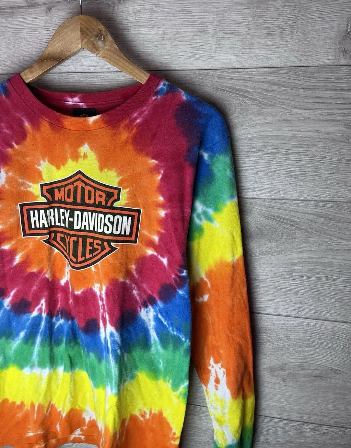 Harley Davidson Harley Davidson T-Shirt Long Multicoloured 2008 Vintage Size US S / EU 44-46 / 1 - 2 Thumbnail