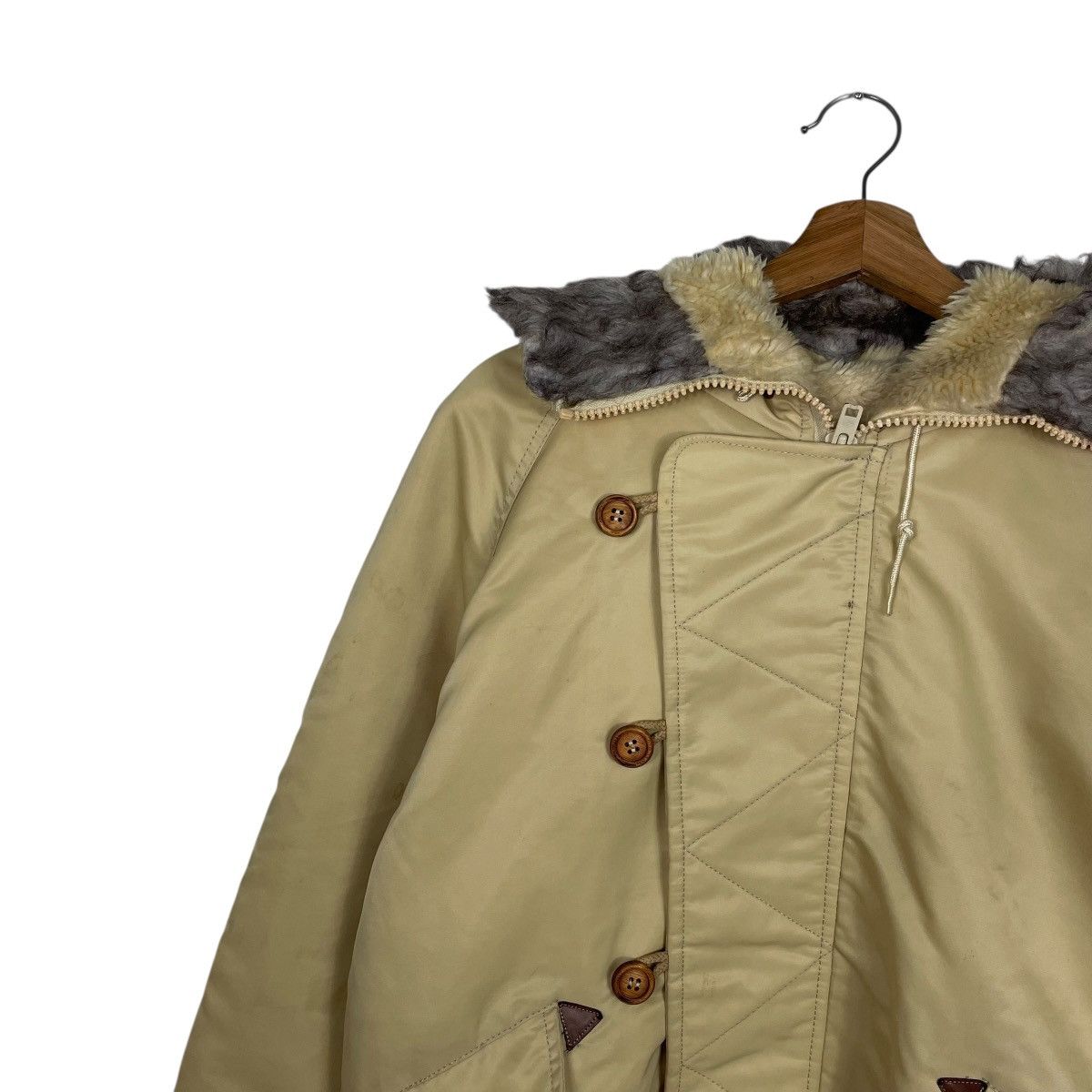 Wrangler Vintage 80s Wrangler Rapid Train N2B Sherpa Lined Jacket Size US M / EU 48-50 / 2 - 6 Thumbnail