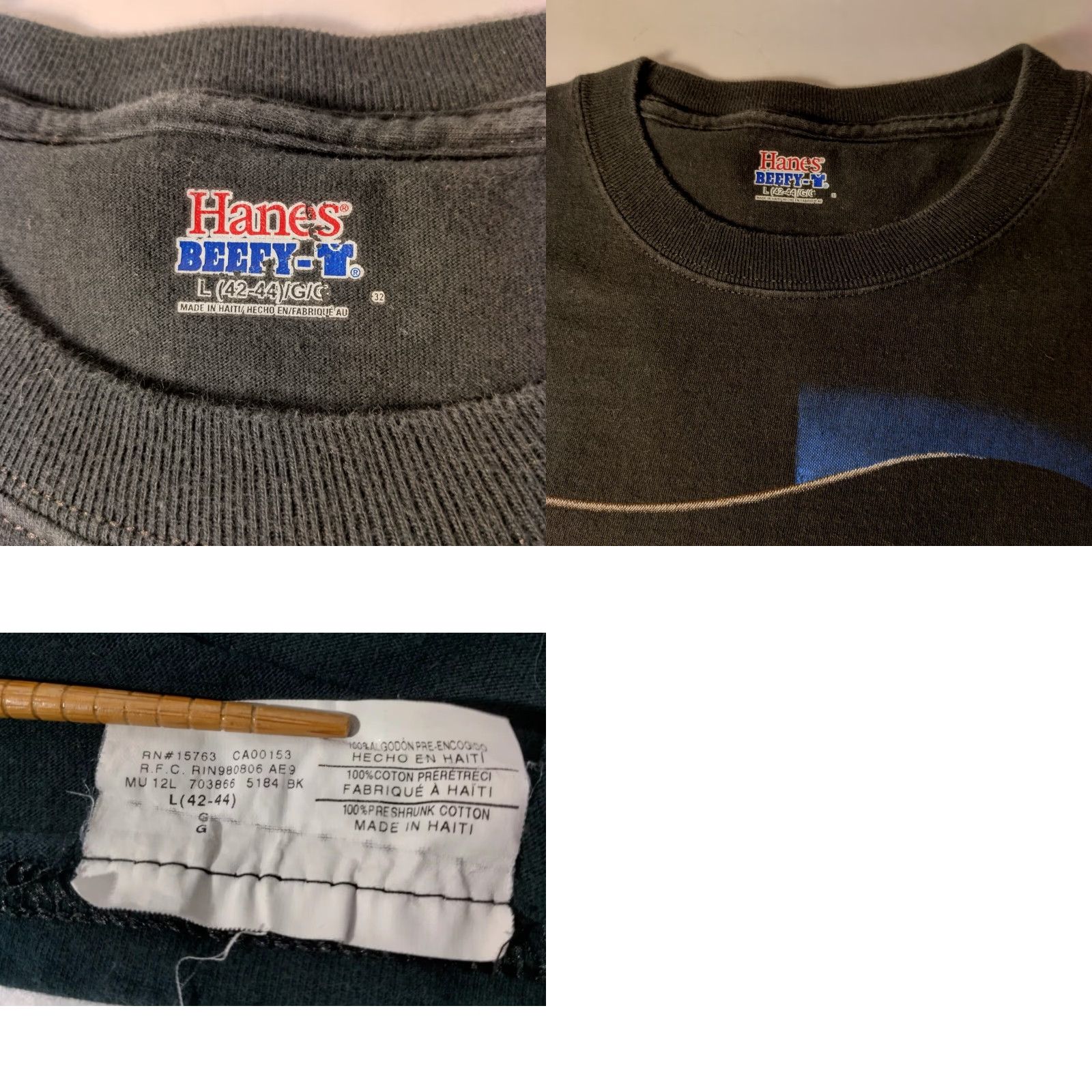 Hanes Willie Nelson Tour Shirt L Hanes Black Short Sleeve Cotton Crew Neck 2013 Country Music Double-Sided Mens T-Shirt Size US L / EU 52-54 / 3 - 8 Thumbnail