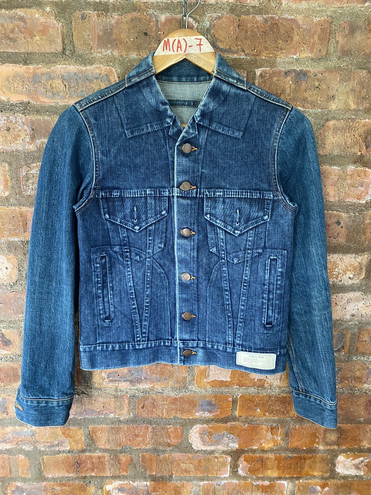 Maison MIHARA YASUHIRO 🔥2000s 🔥 OG trompe l'oeil denim Jacket Size US S / EU 44-46 / 1 - 2 Thumbnail