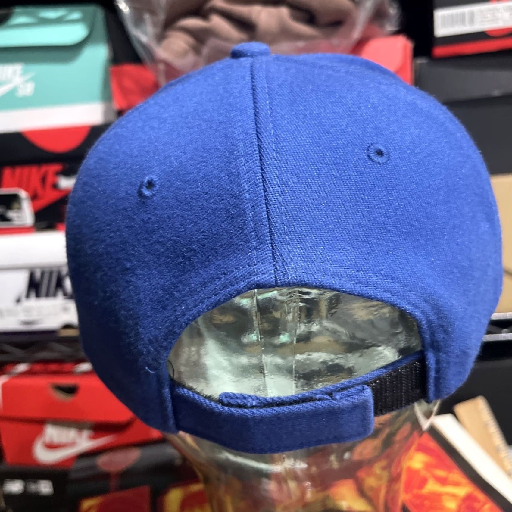 Nike VINTAGE Nike Hat Cap Mens Adjustable Blue Orange Swoosh Baseball Cap One Size Black? Size ONE SIZE - 5 Thumbnail