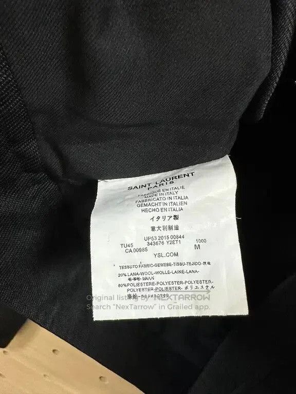 Saint Laurent Paris Black Saint Laurent Short Blazer Jacket. Size S / US 4 / IT 40 - 3 Thumbnail