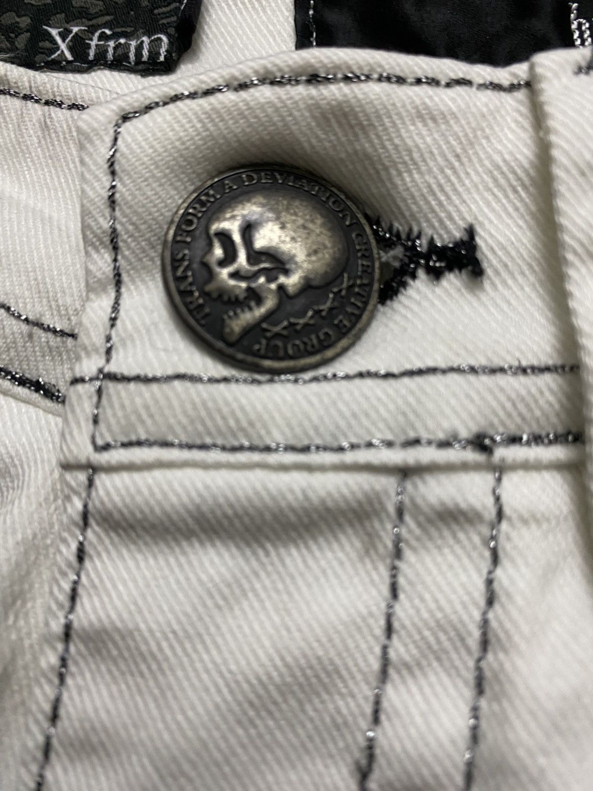 If Six Was Nine Xfrm Flared White Whisker Denim Size US 30 / EU 46 - 18 Thumbnail