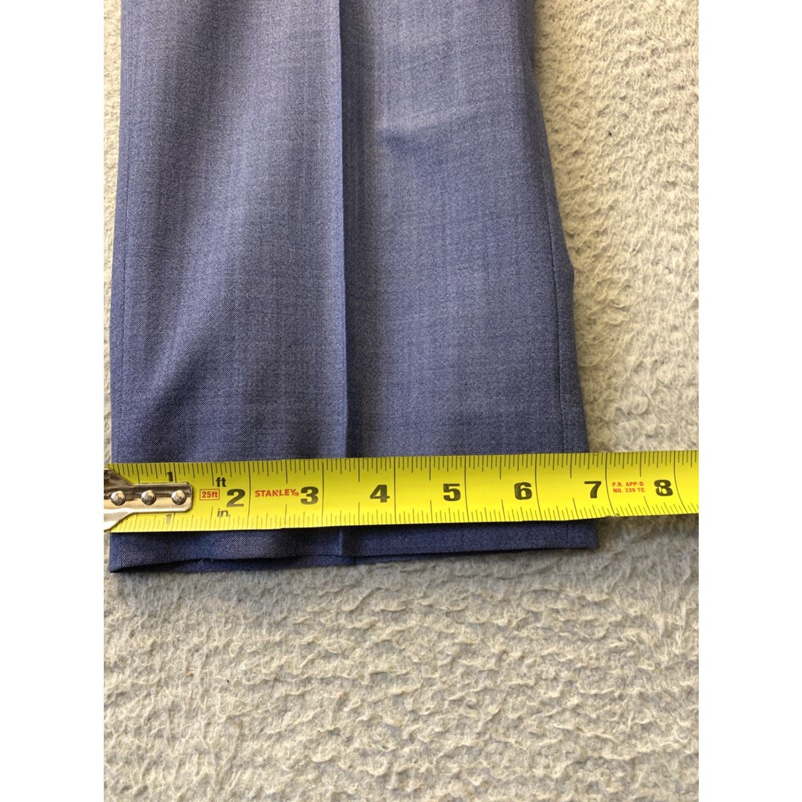 Banana Republic VINTAGE Banana Republic Dress Pants Women’s Size 6 Blue Wool Skinny High Rise Casual Elegant Size 28" / US 6 / IT 42 - 6 Thumbnail