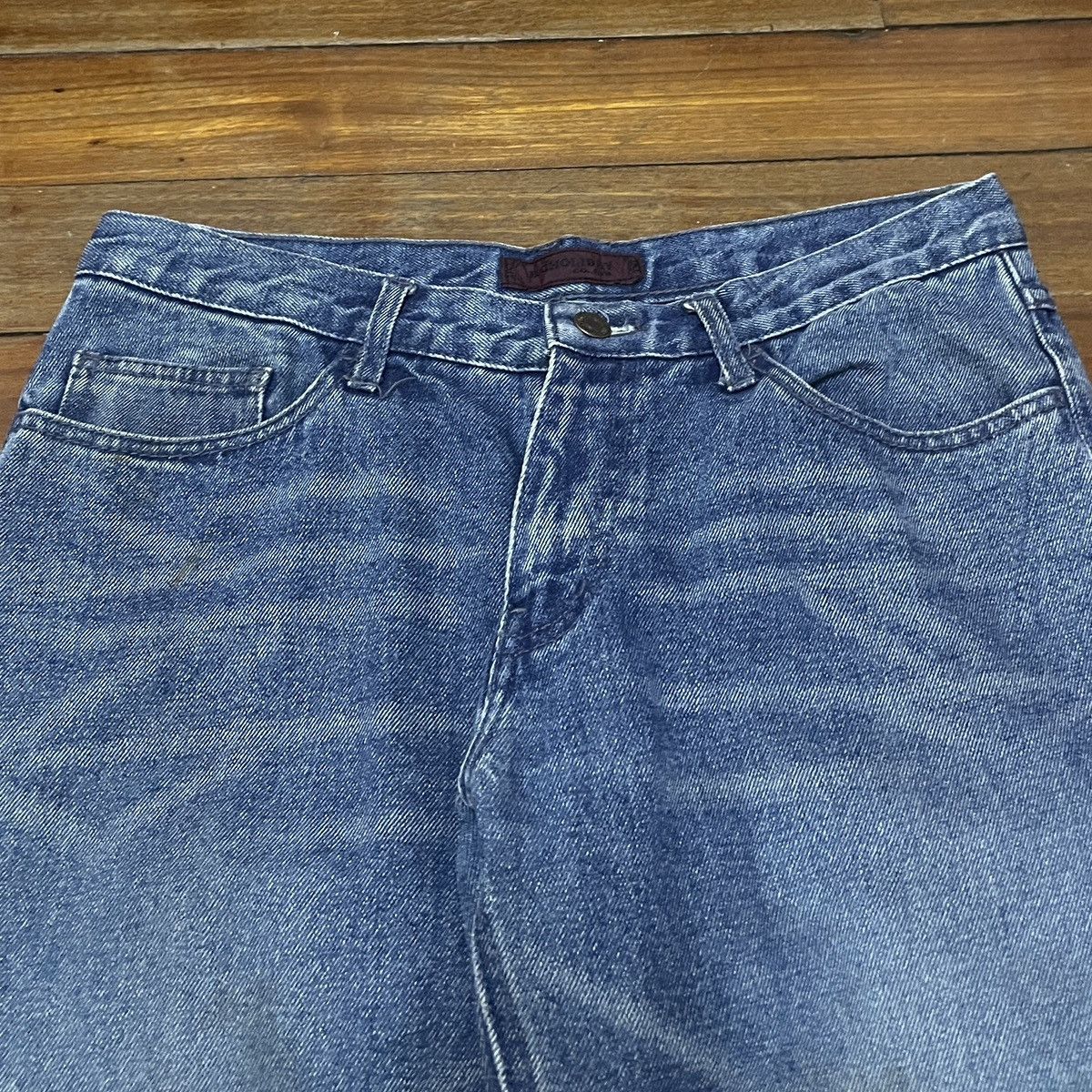 If Six Was Nine Rare Design Vintage Japanese Brand Big Holiday Jeans 1990s Size US 31 - 3 Thumbnail